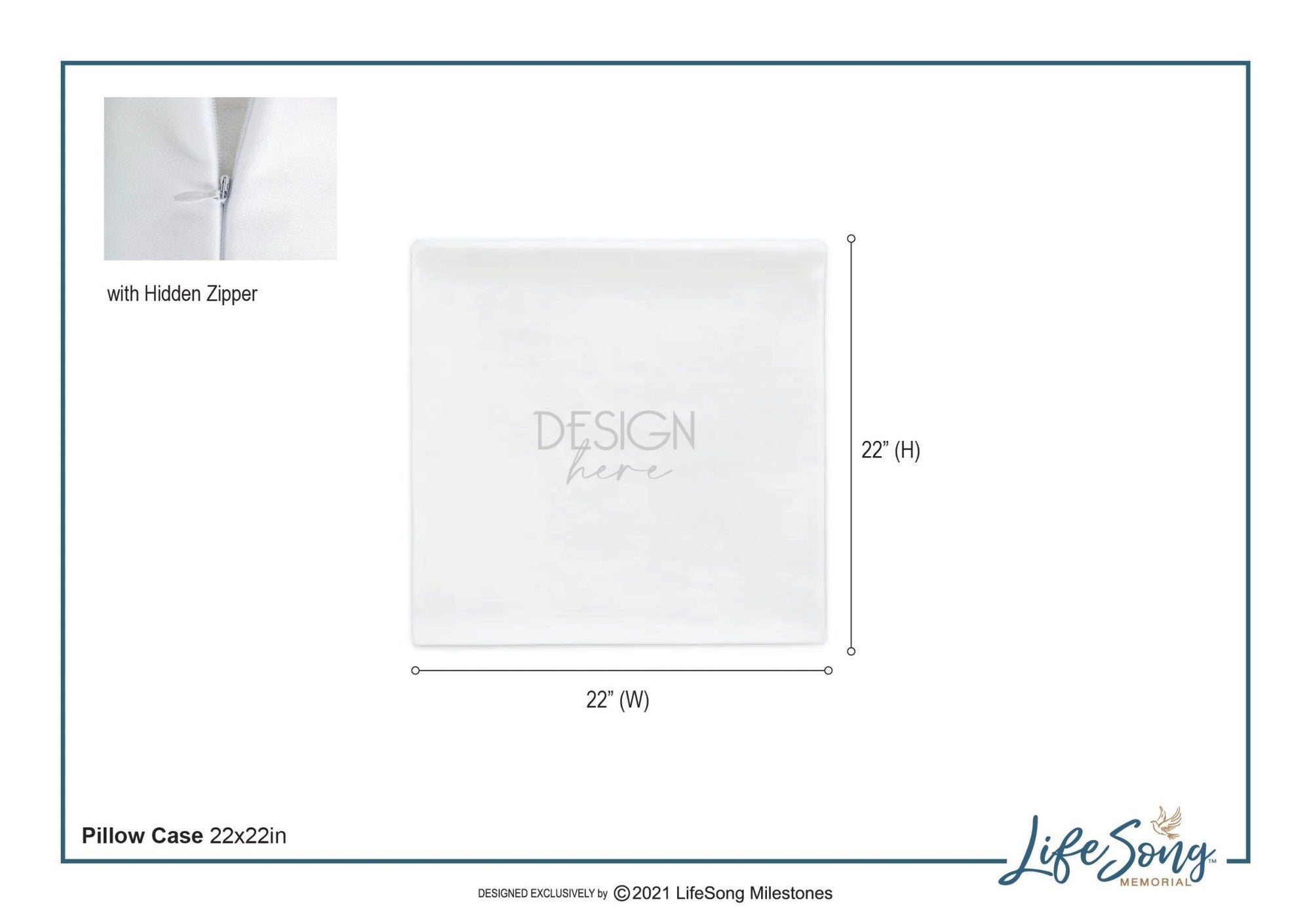 Personalized Pet Memorial Printed Throw Pillow Case - Those Who We Love Don't Go Away - LifeSong Milestones