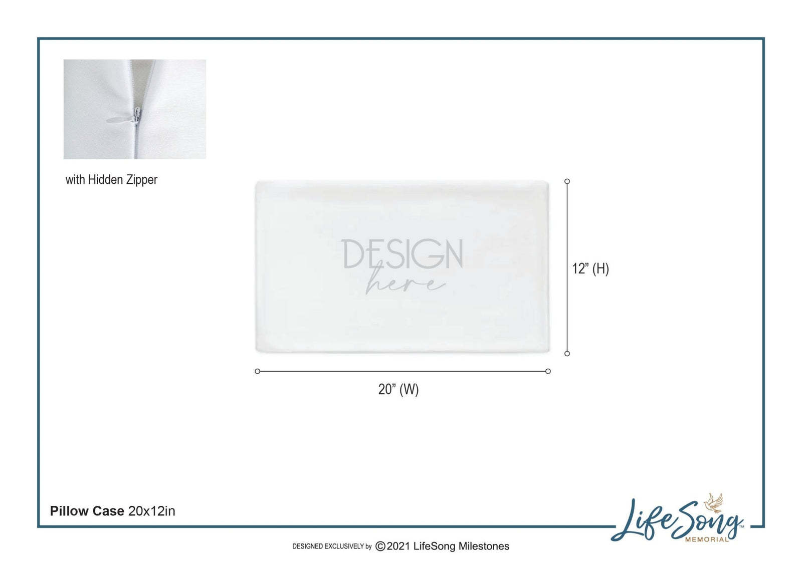 Personalized Pet Memorial Printed Throw Pillow Case - When Tomorrow Starts Without Me - LifeSong Milestones