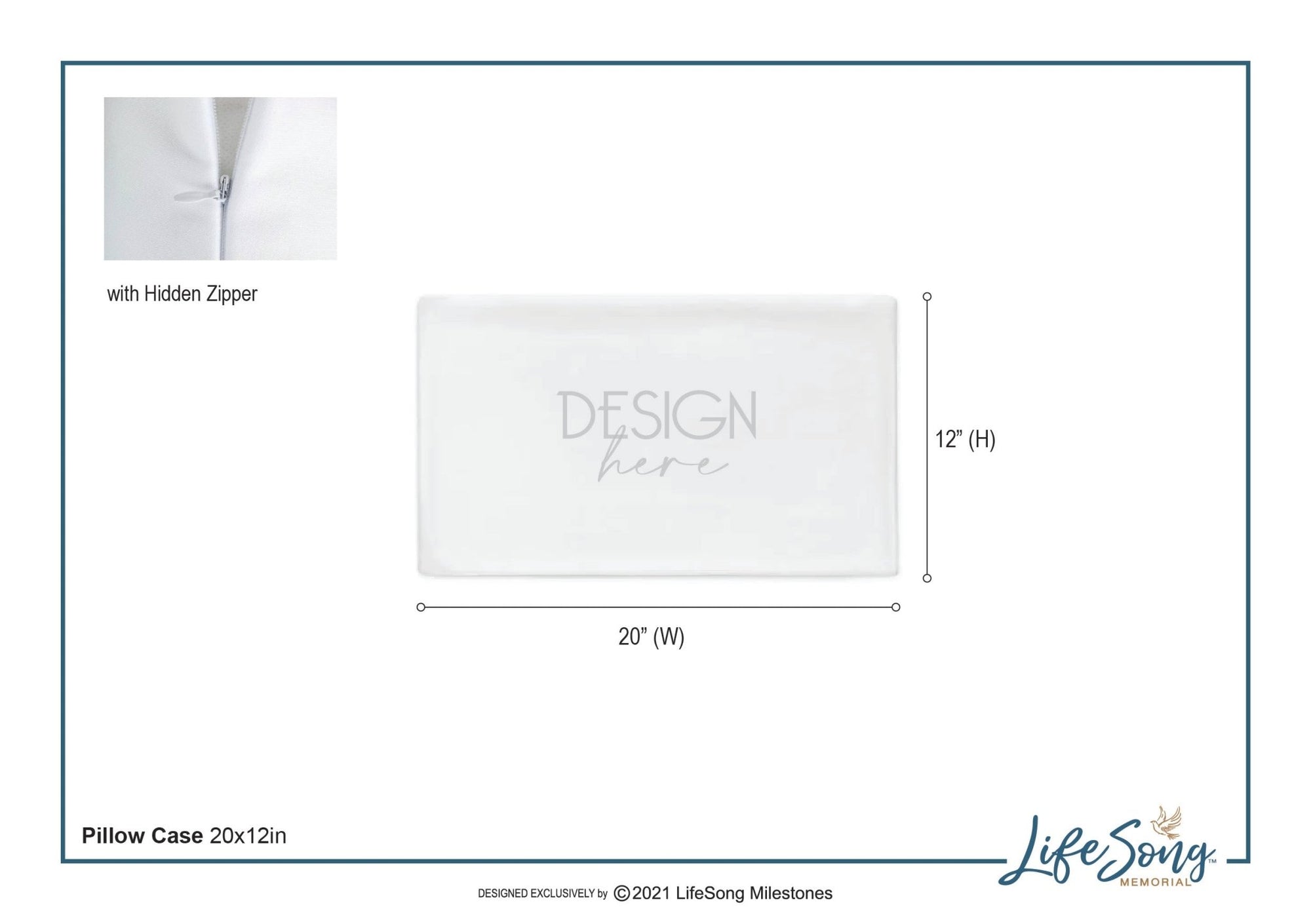 Personalized Pet Memorial Printed Throw Pillow Case - When Tomorrow Starts Without Me - LifeSong Milestones