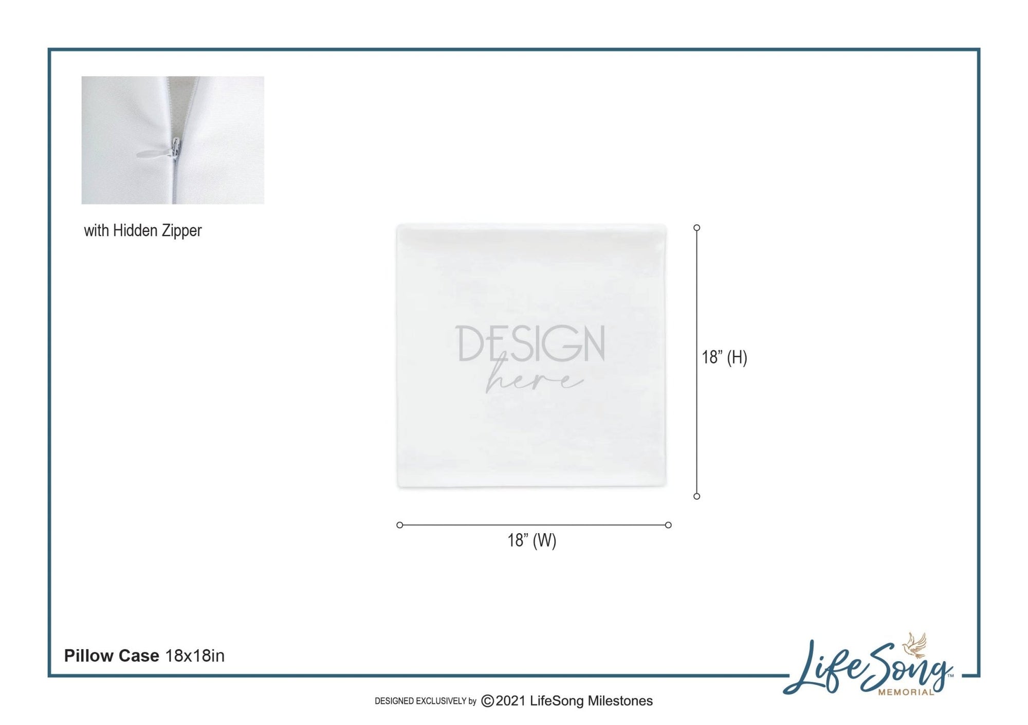 Personalized Pet Memorial Printed Throw Pillow Case - When Tomorrow Starts Without Me - LifeSong Milestones