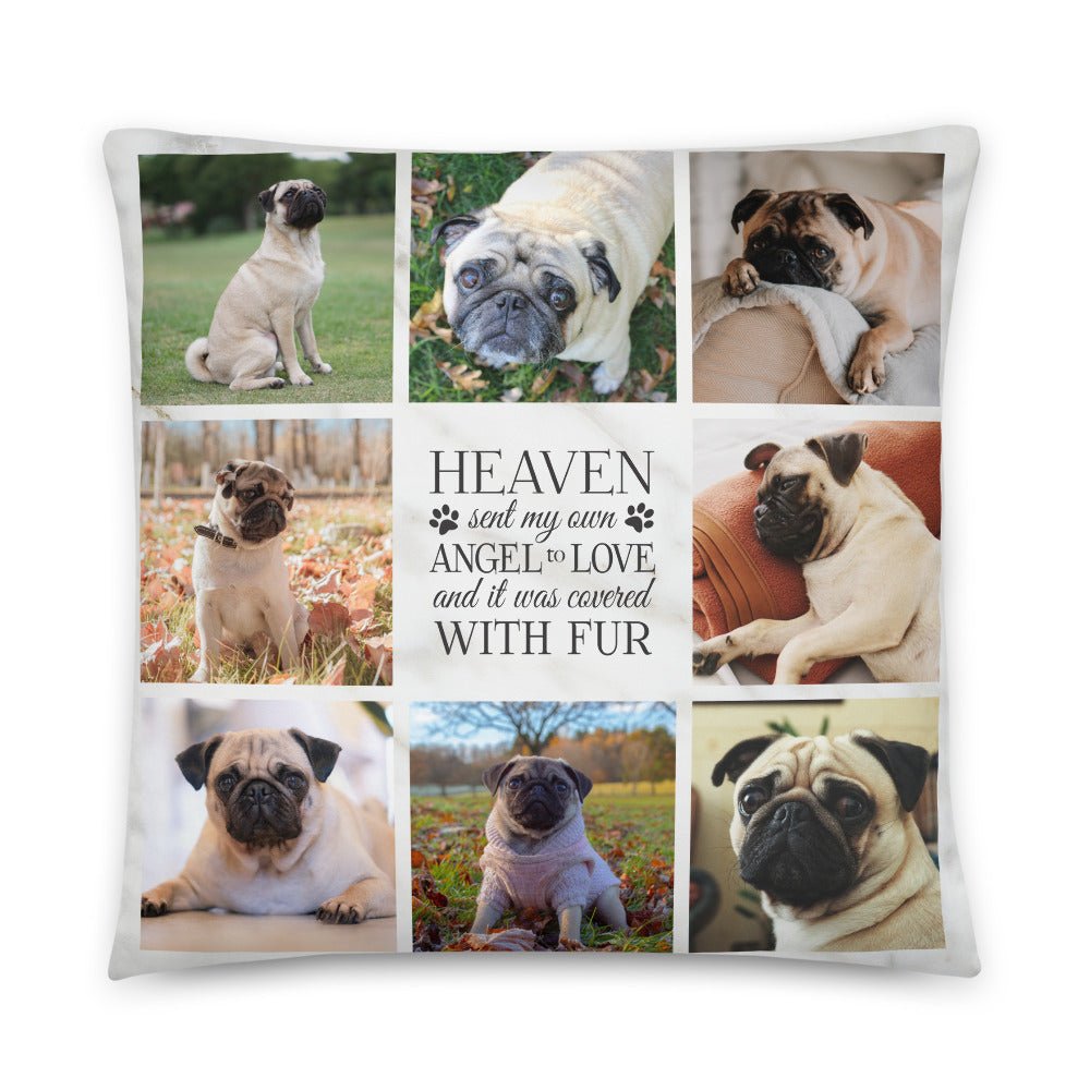 Personalized Pet Memorial Printed Throw Pillow - Heaven Sent My Own Angel - LifeSong Milestones