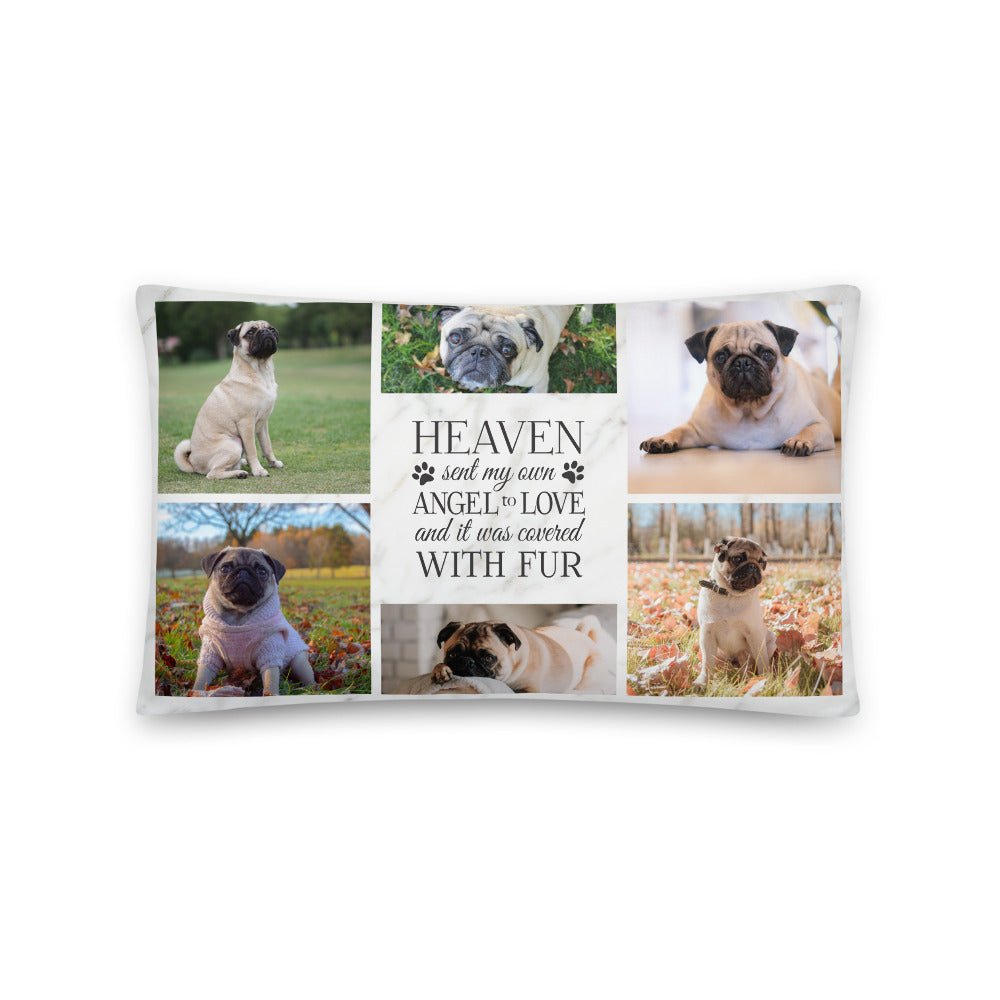 Personalized Pet Memorial Printed Throw Pillow - Heaven Sent My Own Angel - LifeSong Milestones