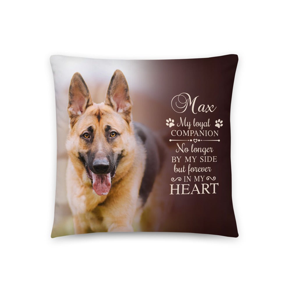 Personalized Pet Memorial Printed Throw Pillow - My Loyal Companion - LifeSong Milestones