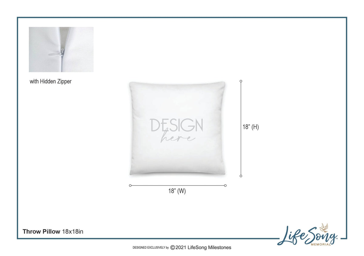 Personalized Pet Memorial Printed Throw Pillow - You Were My Favorite Hello - LifeSong Milestones