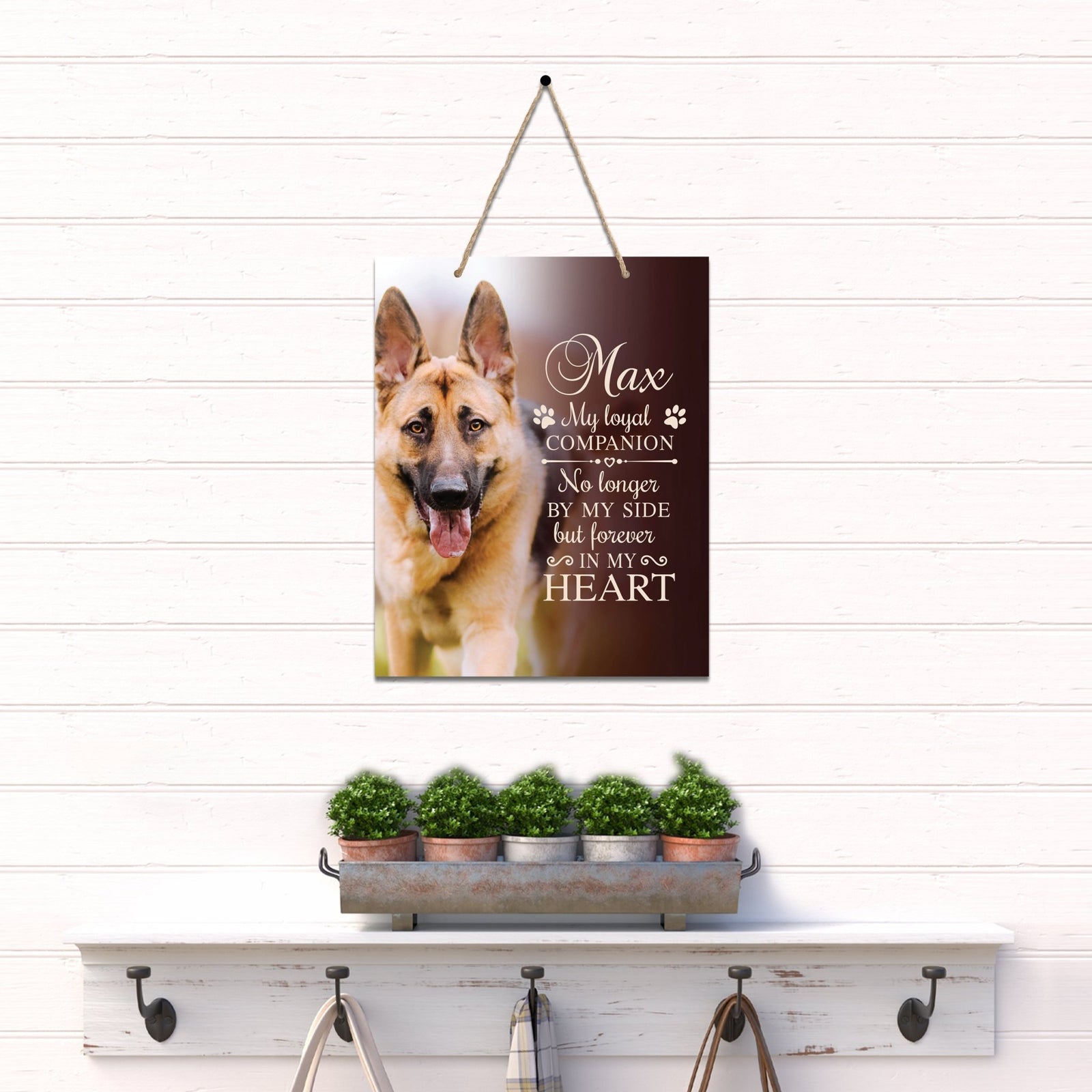 Personalized Pet Memorial Rope Wall Sign Decor - LifeSong Milestones