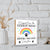 Personalized Pet Memorial Shelf Décor Plaque - I Crossed The Rainbow Bridge - LifeSong Milestones