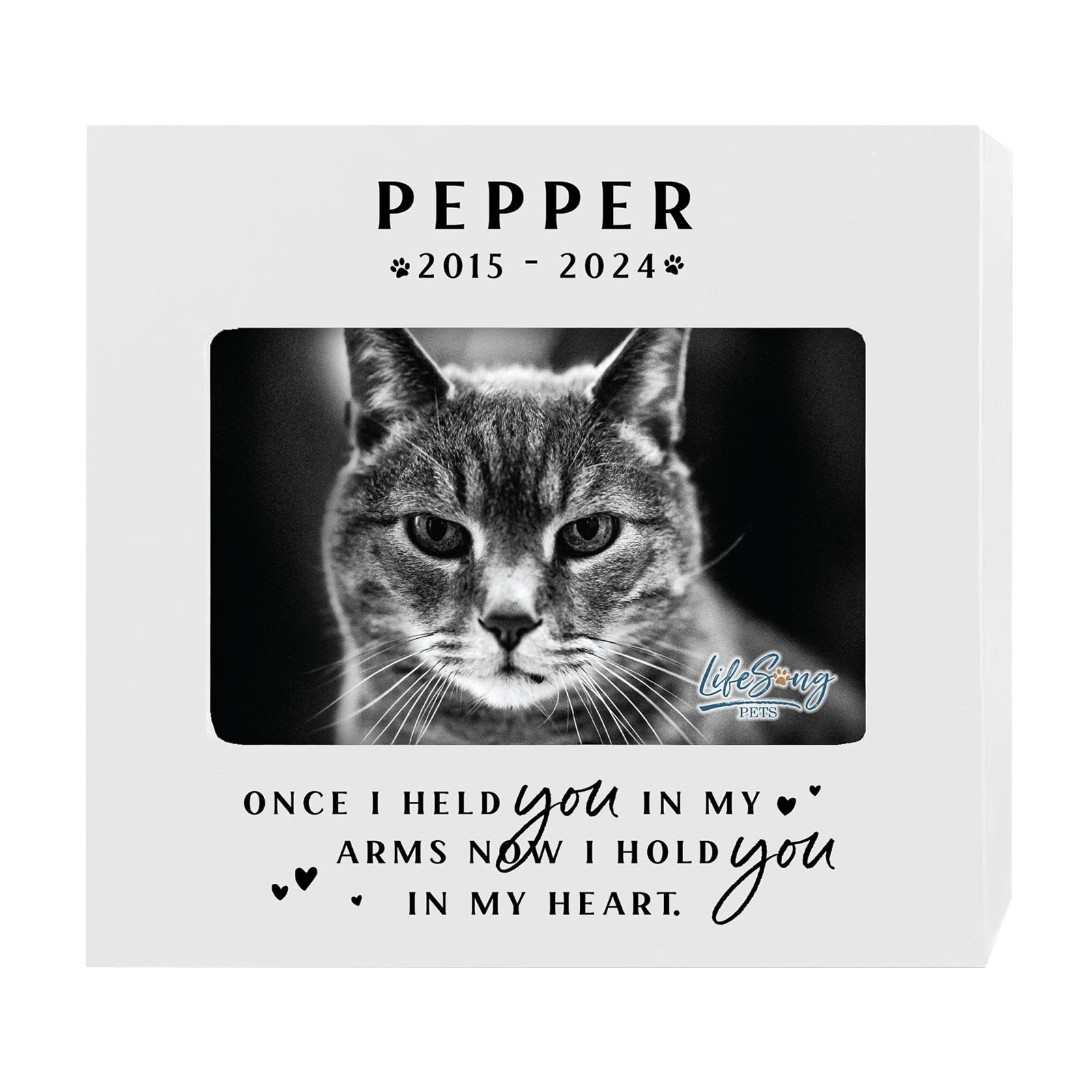 Personalized Pet Urn with Photo Display – Cherish Your Dog or Cat Forever - Once I Held You - LifeSong Milestones