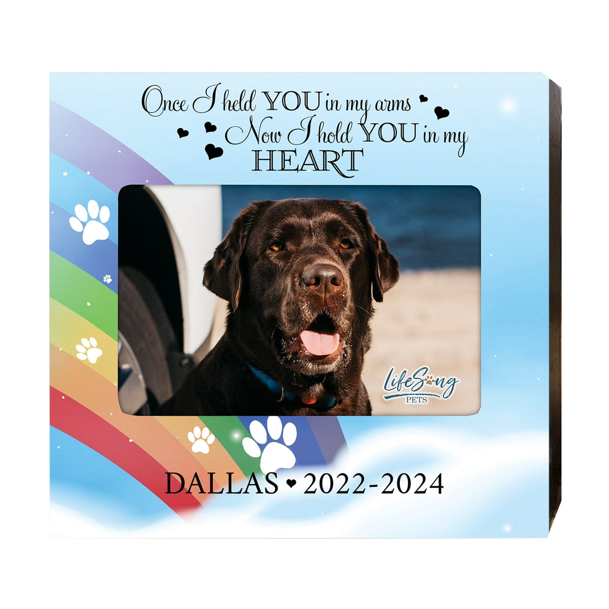 Personalized Pet Urn with Photo Display – Cherish Your Dog or Cat Forever - Once I Held You - LifeSong Milestones