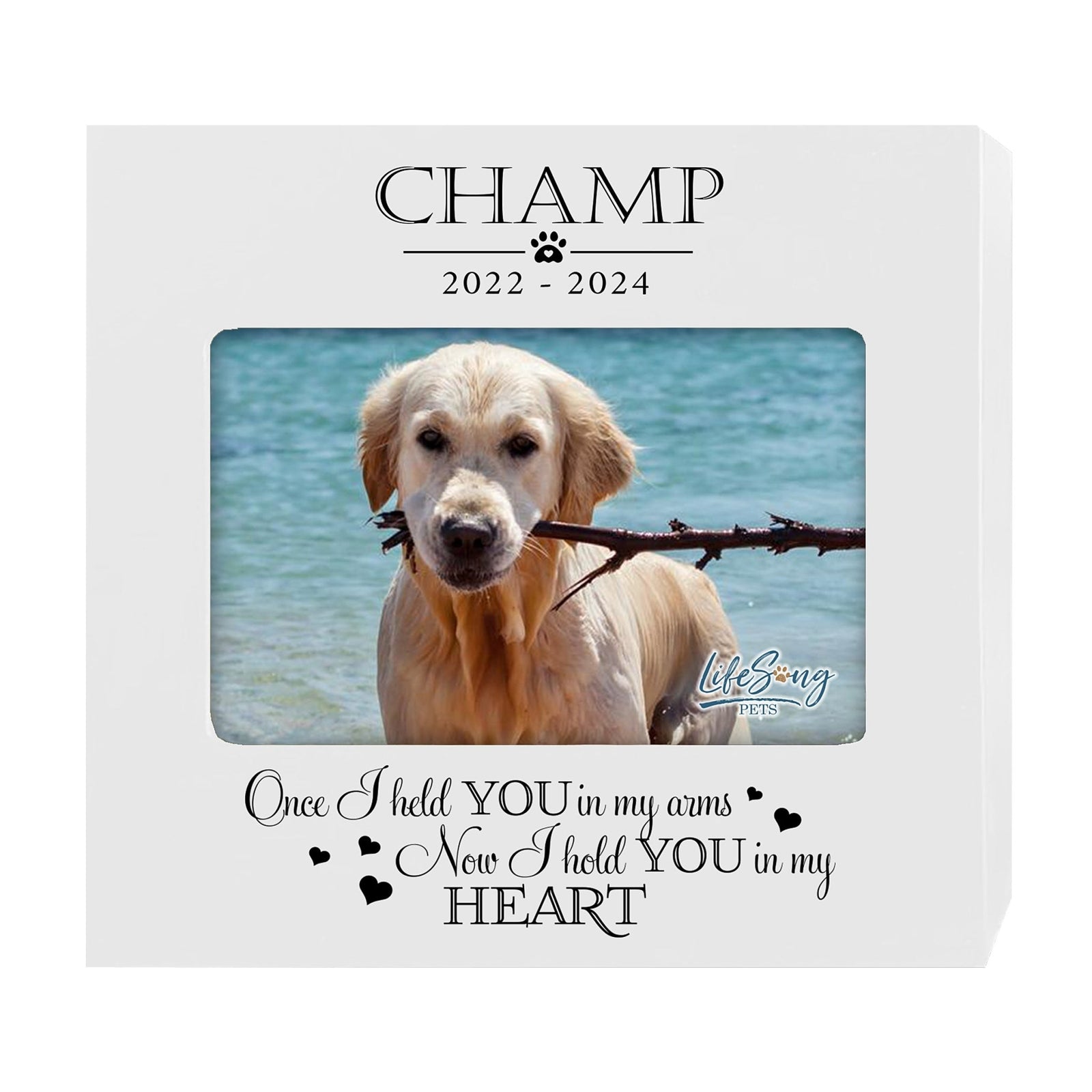 Personalized Pet Urn with Photo Display – Cherish Your Dog or Cat Forever - Once I Held You - LifeSong Milestones