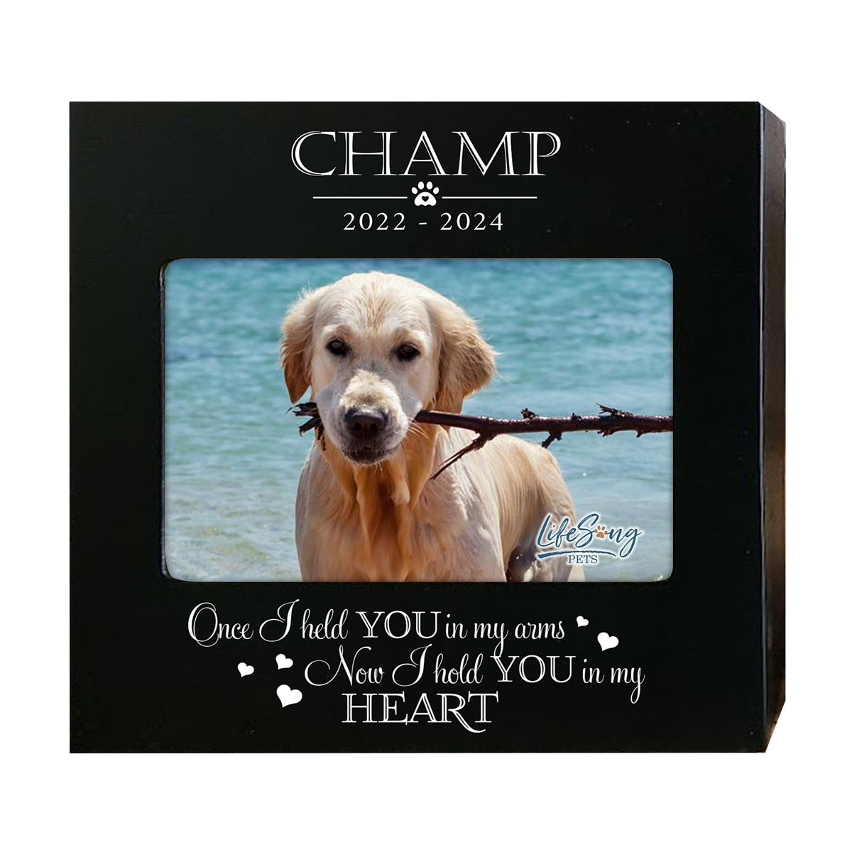 Personalized Pet Urn with Photo Display – Cherish Your Dog or Cat Forever - Once I Held You - LifeSong Milestones