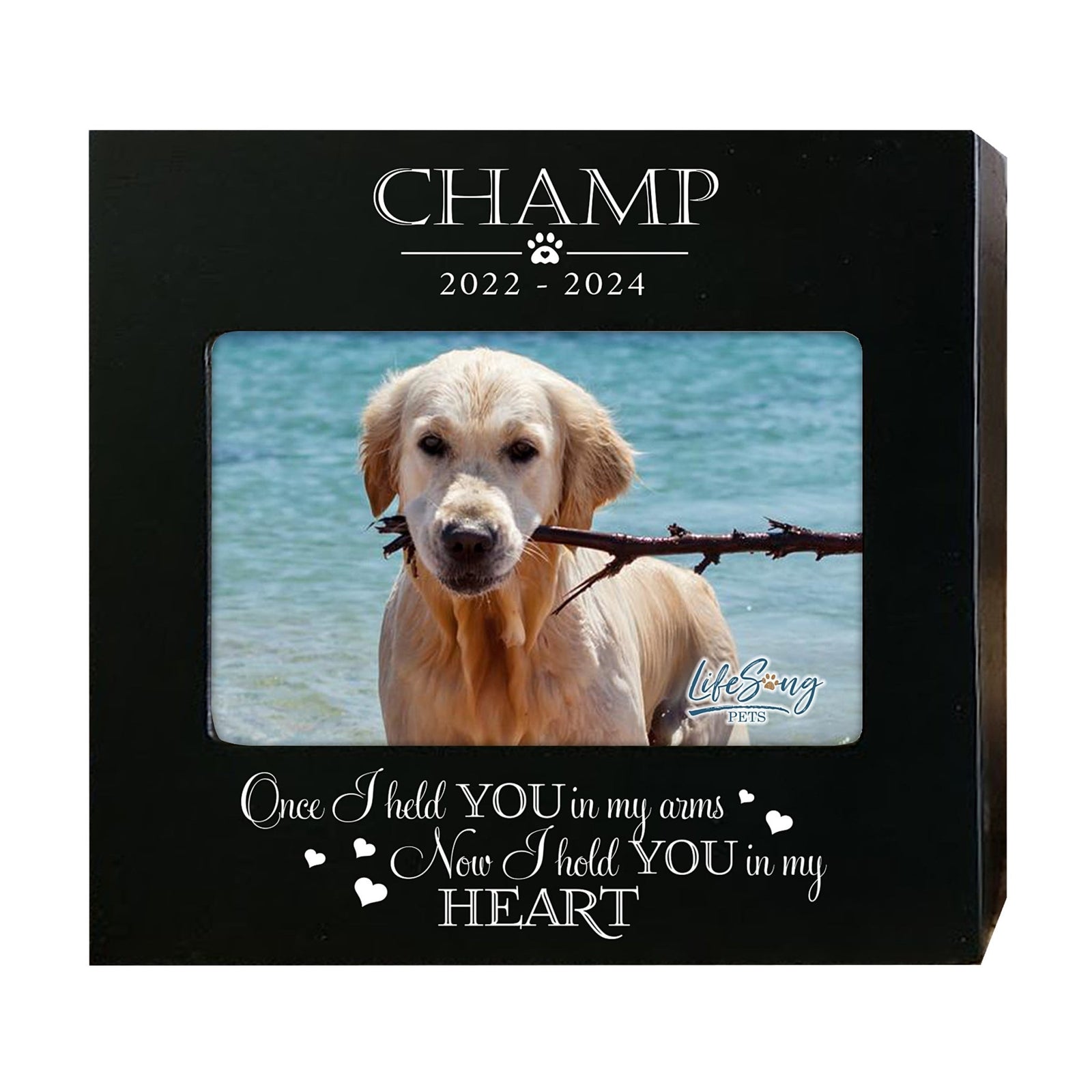 Personalized Pet Urn with Photo Display – Cherish Your Dog or Cat Forever - Once I Held You - LifeSong Milestones
