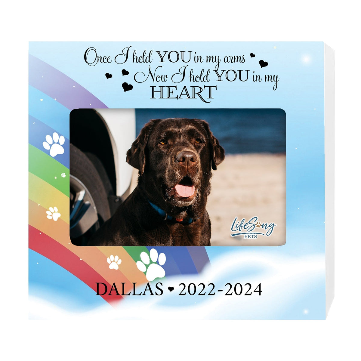 Personalized Pet Urn with Photo Display – Cherish Your Dog or Cat Forever - Once I Held You - LifeSong Milestones