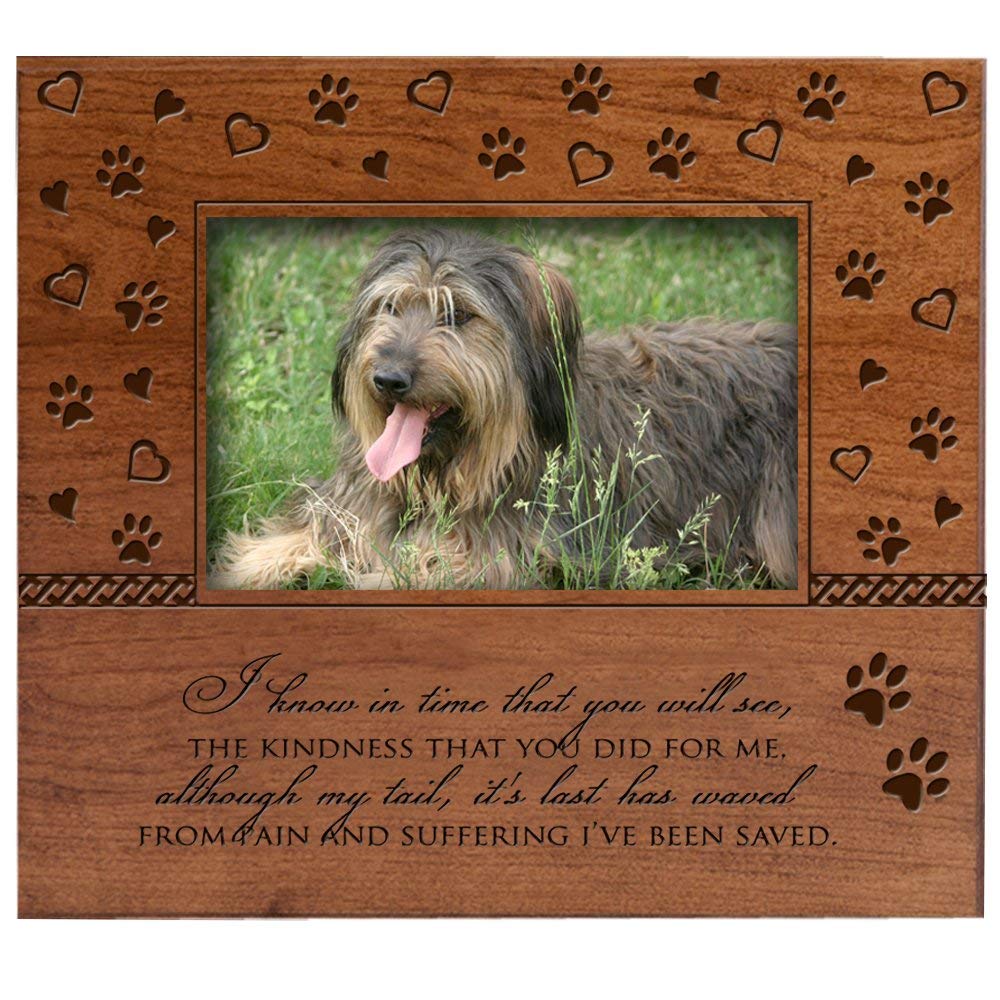 Personalized Photo Frame with Paw Prints and Hearts - LifeSong Milestones