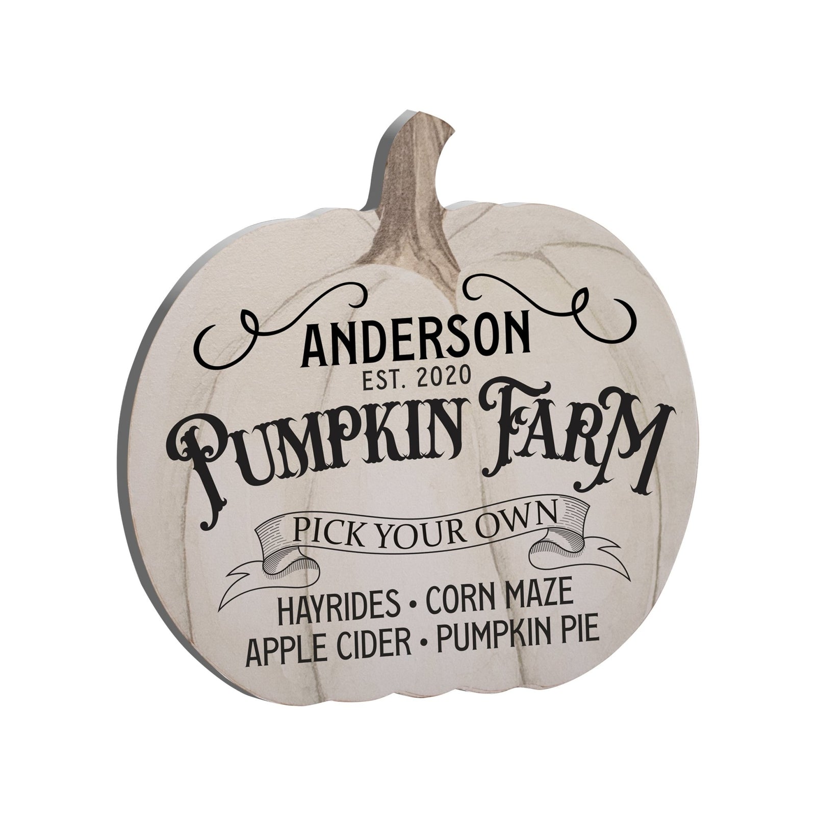 Personalized Pumpkin shelf decor Decorative Home Décor - Pumpkin Farm - LifeSong Milestones