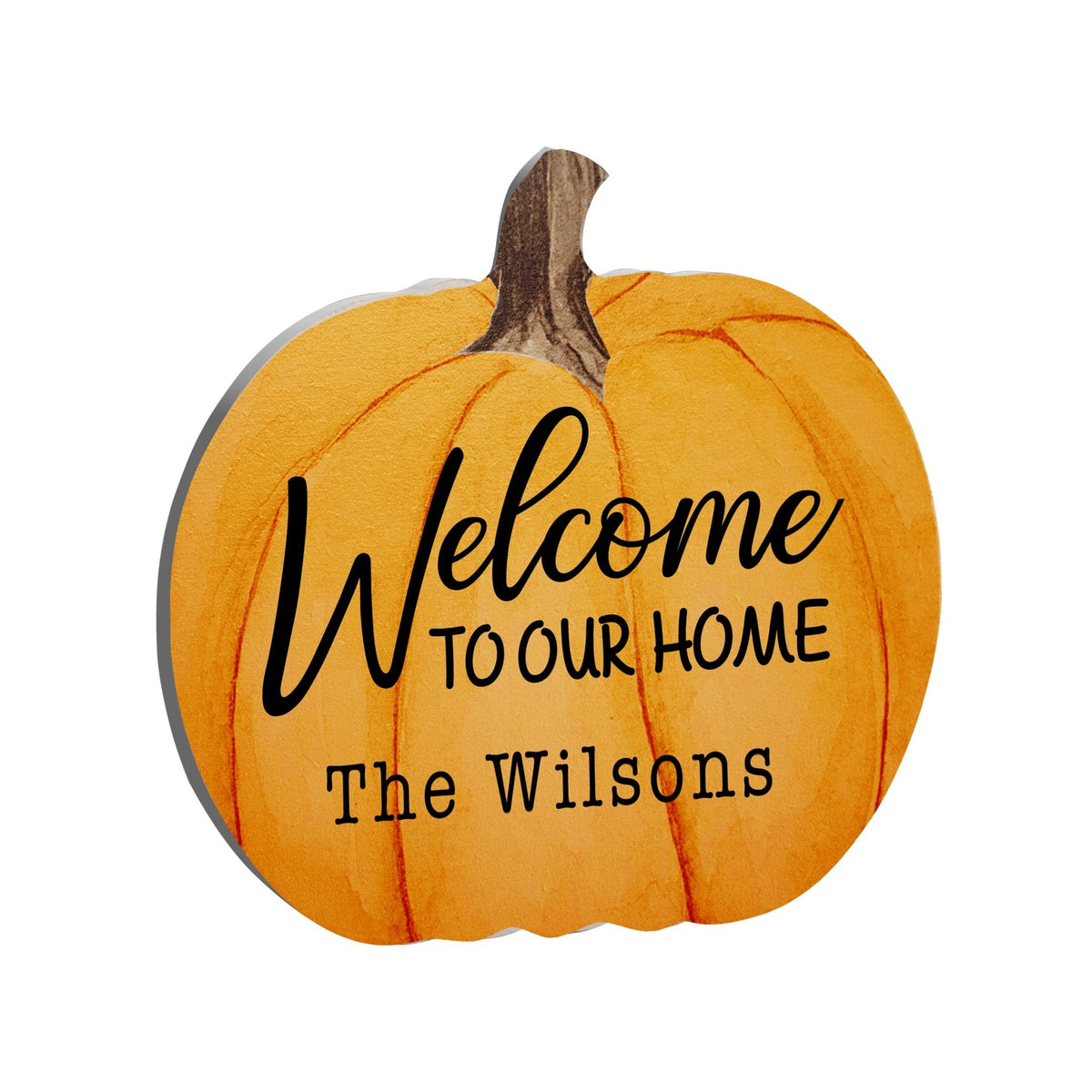 Personalized Pumpkin shelf decor Decorative Home Décor - Welcome To Our Home - LifeSong Milestones