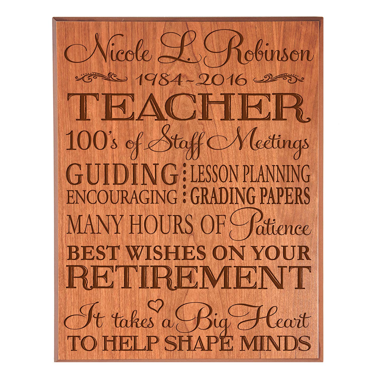 thumbnail image 2 of Teachers Thank You, Wood Apple Desk Gift, Teacher's Appreciation,personalized Teachers Gifts, End Of Year Teachers Gift, Desk Gift 2 of 10
