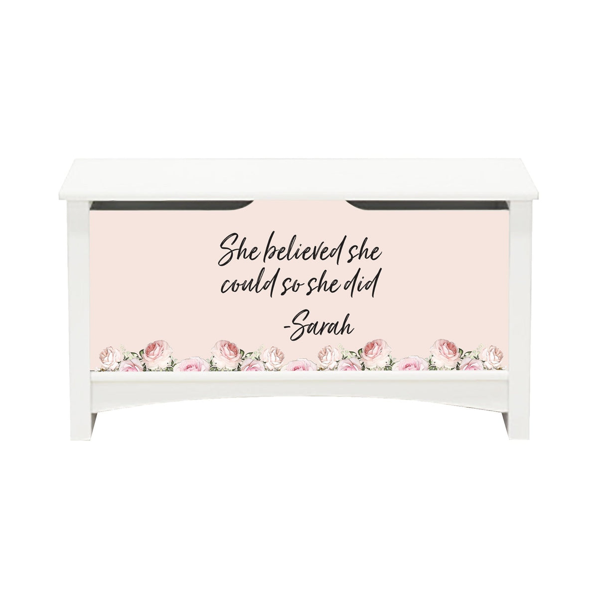 Personalized Room Organizer Toy Blanket Storage Chest Box - (Boys and Girls) - LifeSong Milestones
