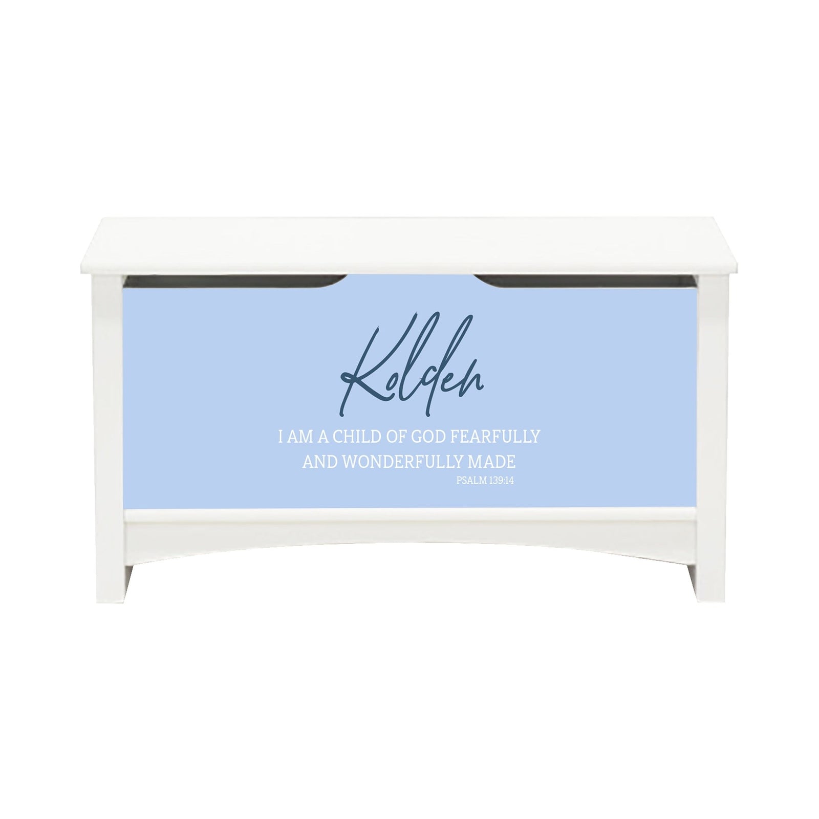 Personalized Room Organizer Toy Blanket Storage Chest Box - (BOYS AND GIRLS) - LifeSong Milestones