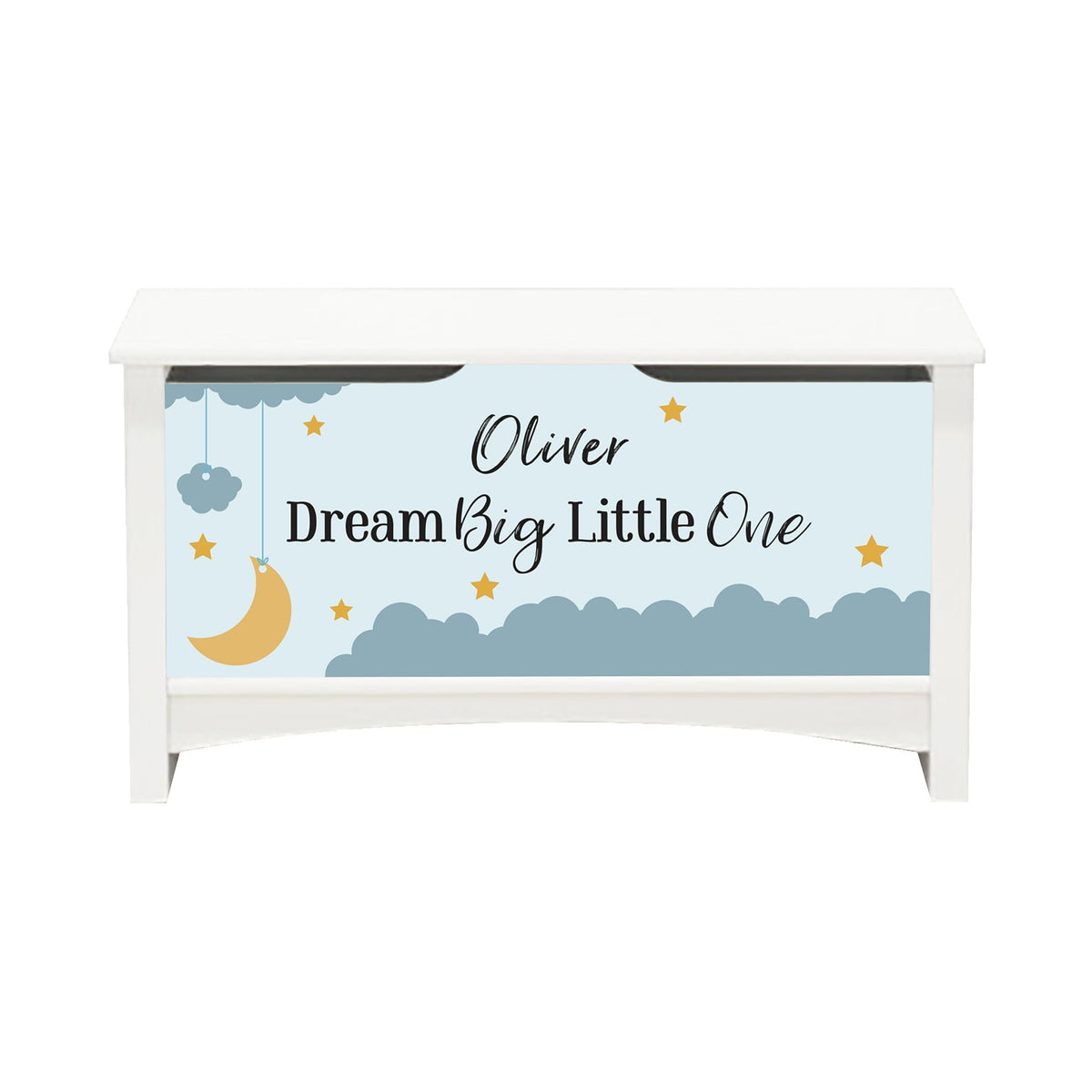 Personalized Room Organizer Toy Blanket Storage Chest Box - (Dream Big) - LifeSong Milestones