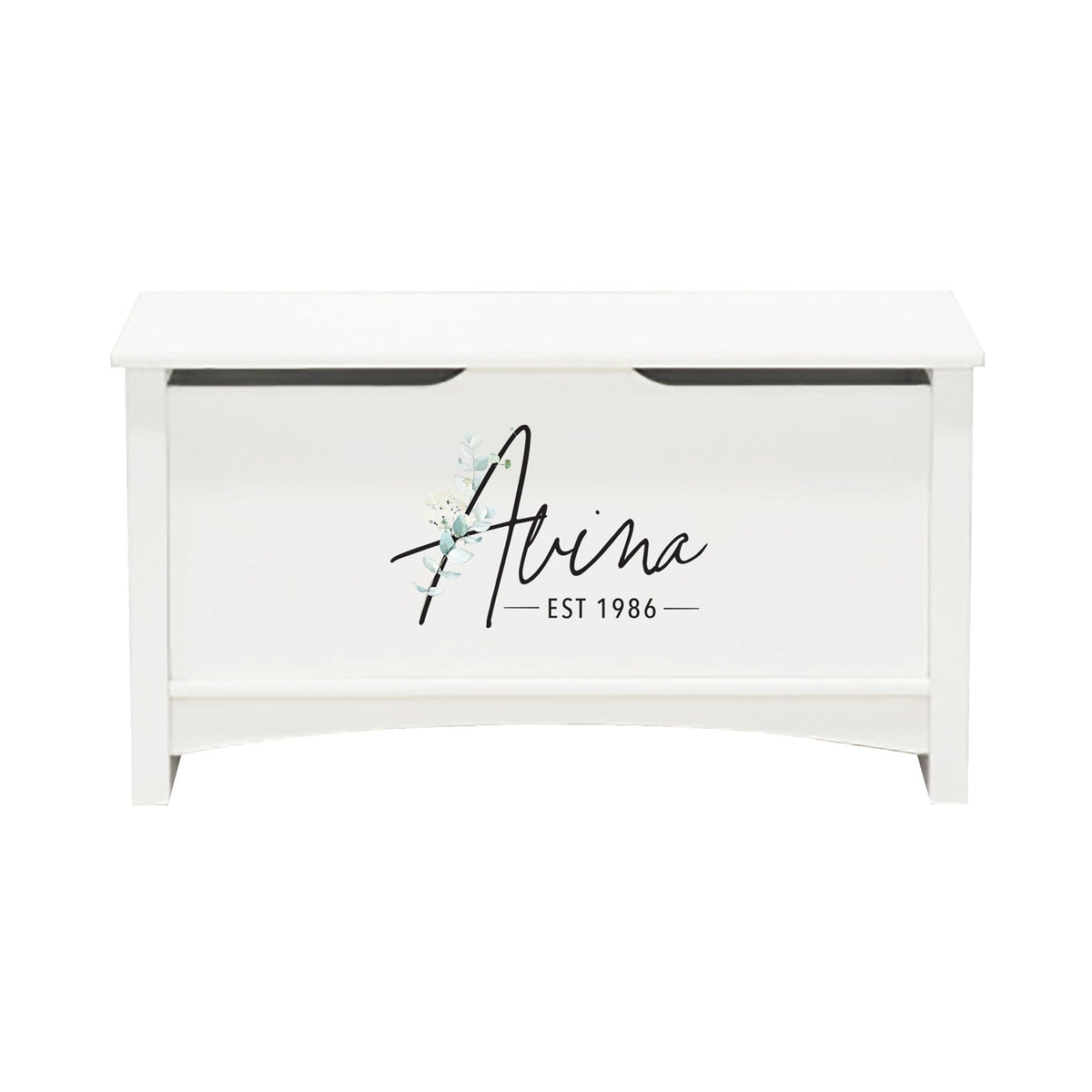 Personalized Room Organizer Toy Blanket Storage Chest Box - (FAMILY) - LifeSong Milestones