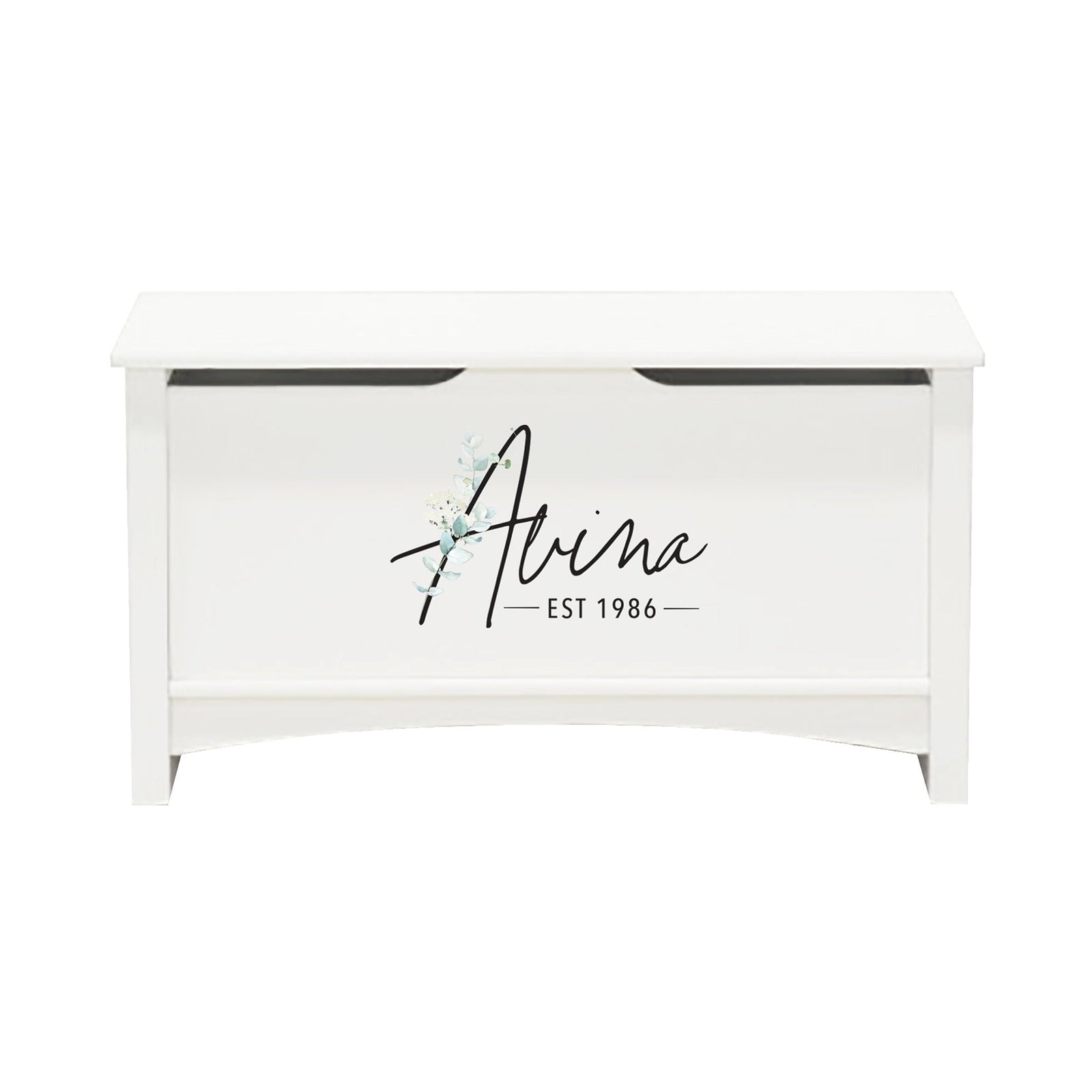 Personalized Room Organizer Toy Blanket Storage Chest Box - (FAMILY) - LifeSong Milestones