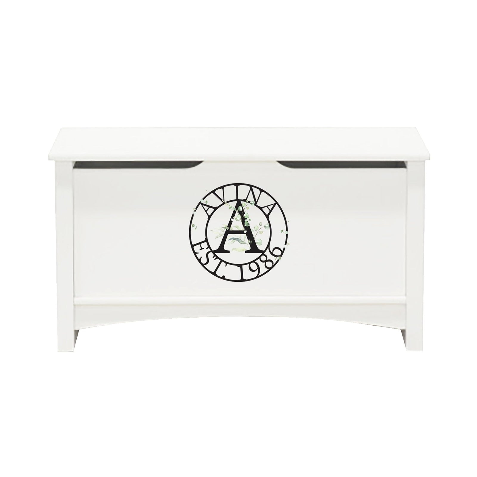 Personalized Room Organizer Toy Blanket Storage Chest Box - (FAMILY) - LifeSong Milestones