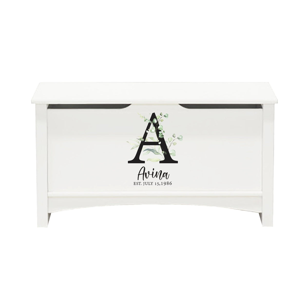 Personalized Room Organizer Toy Blanket Storage Chest Box - (FAMILY) - LifeSong Milestones