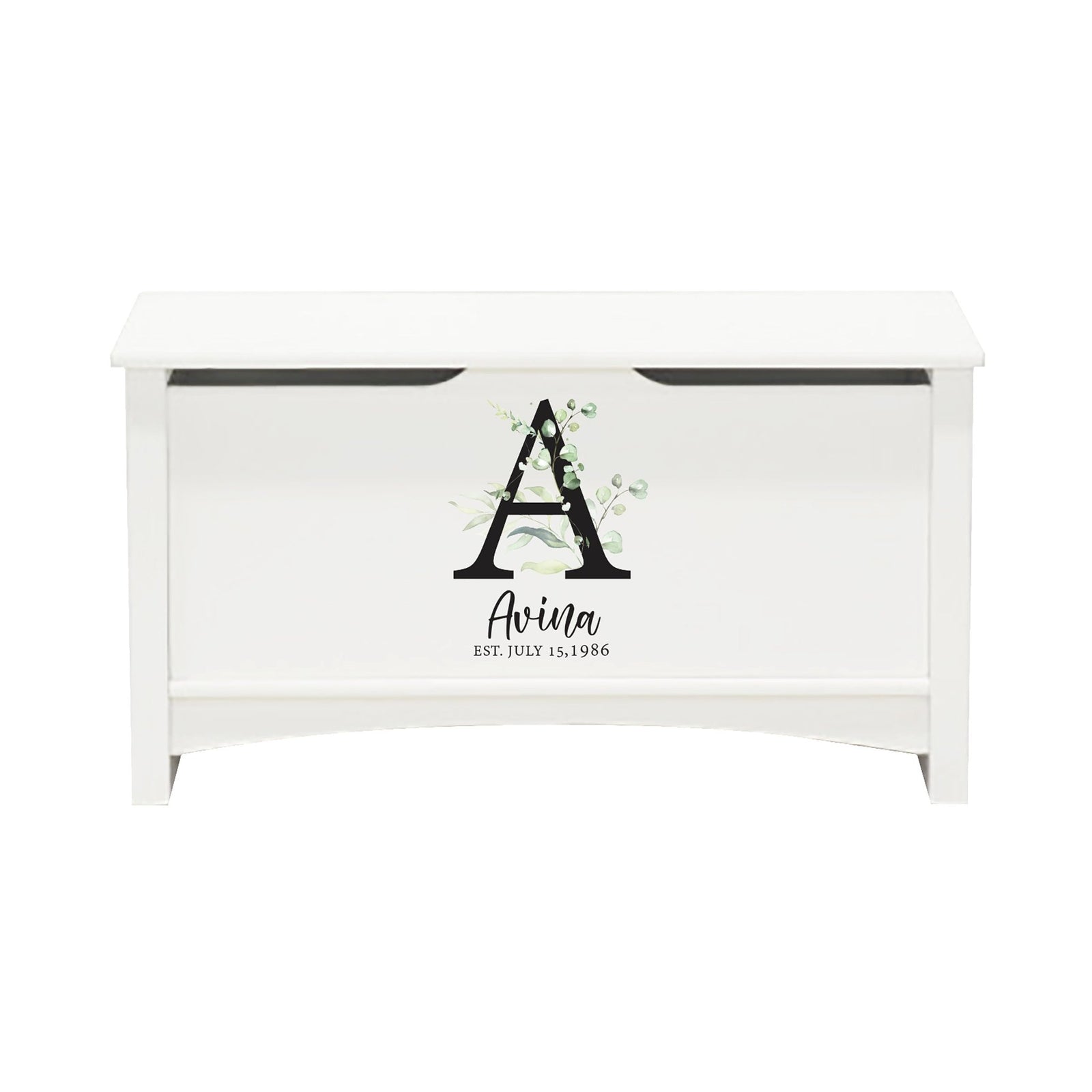 Personalized Room Organizer Toy Blanket Storage Chest Box - (FAMILY) - LifeSong Milestones