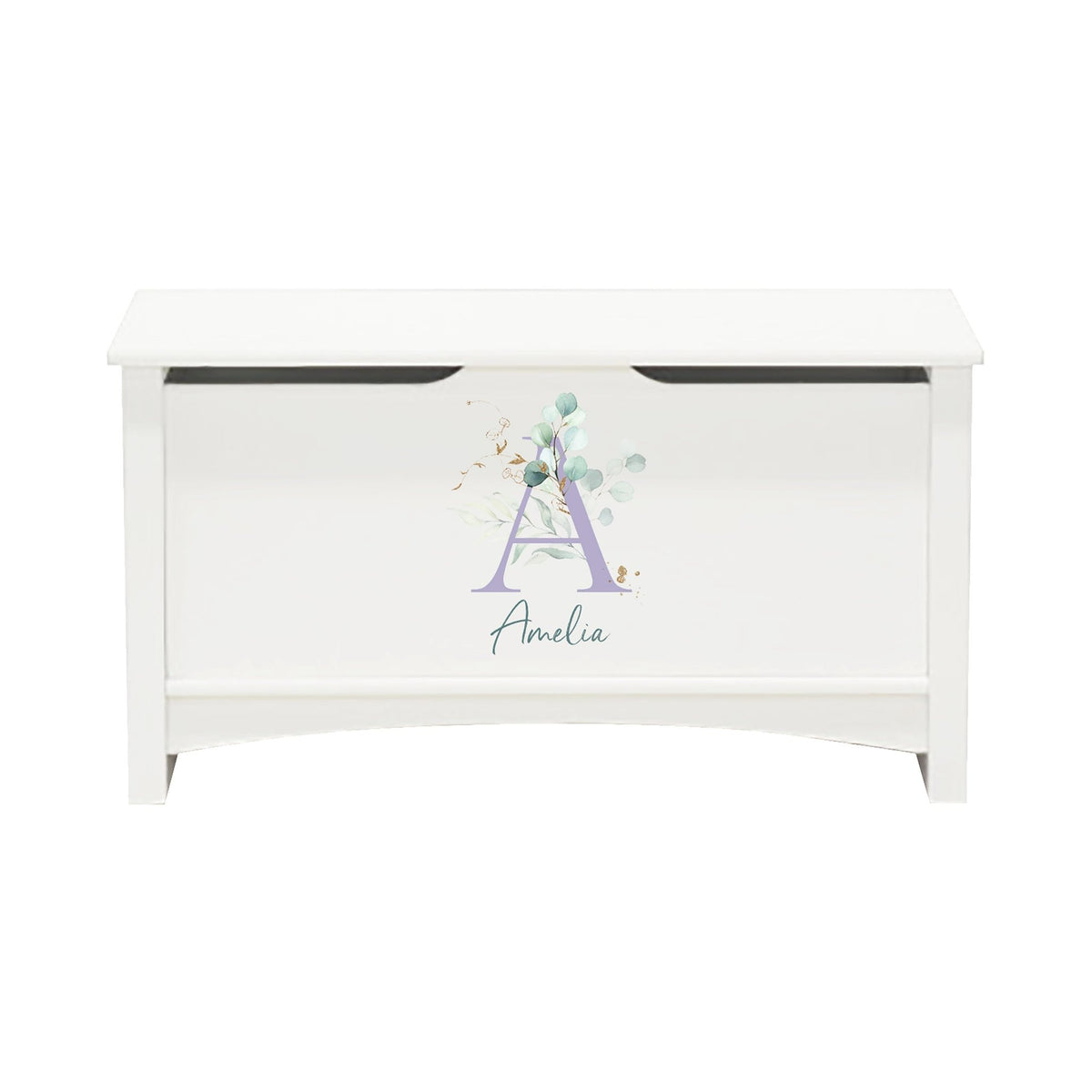 Personalized Room Organizer Toy Blanket Storage Chest Box - (GIRLS) - LifeSong Milestones