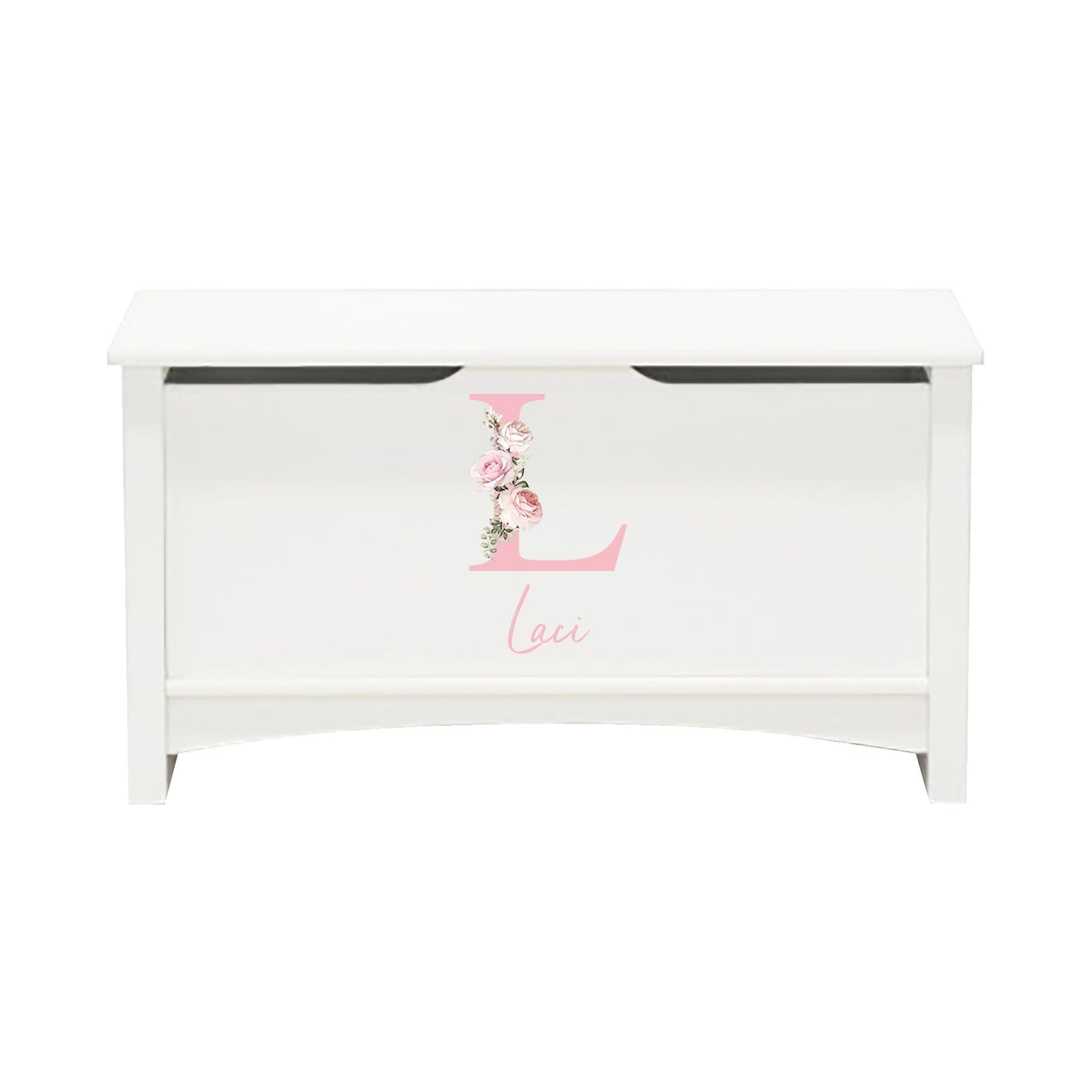 Personalized Room Organizer Toy Blanket Storage Chest Box - (GIRLS) - LifeSong Milestones