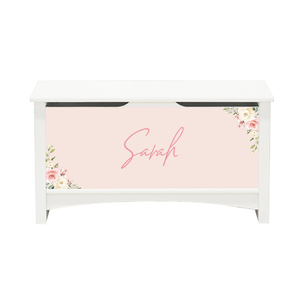 Personalized Room Organizer Toy Blanket Storage Chest Box - (GIRLS) - LifeSong Milestones