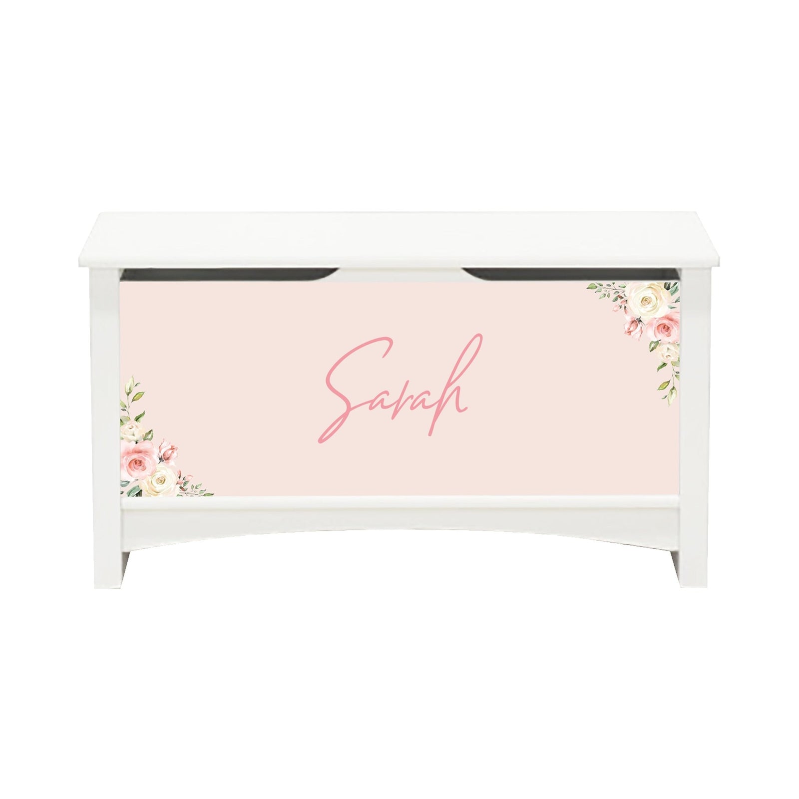 Personalized Room Organizer Toy Blanket Storage Chest Box - (GIRLS) - LifeSong Milestones
