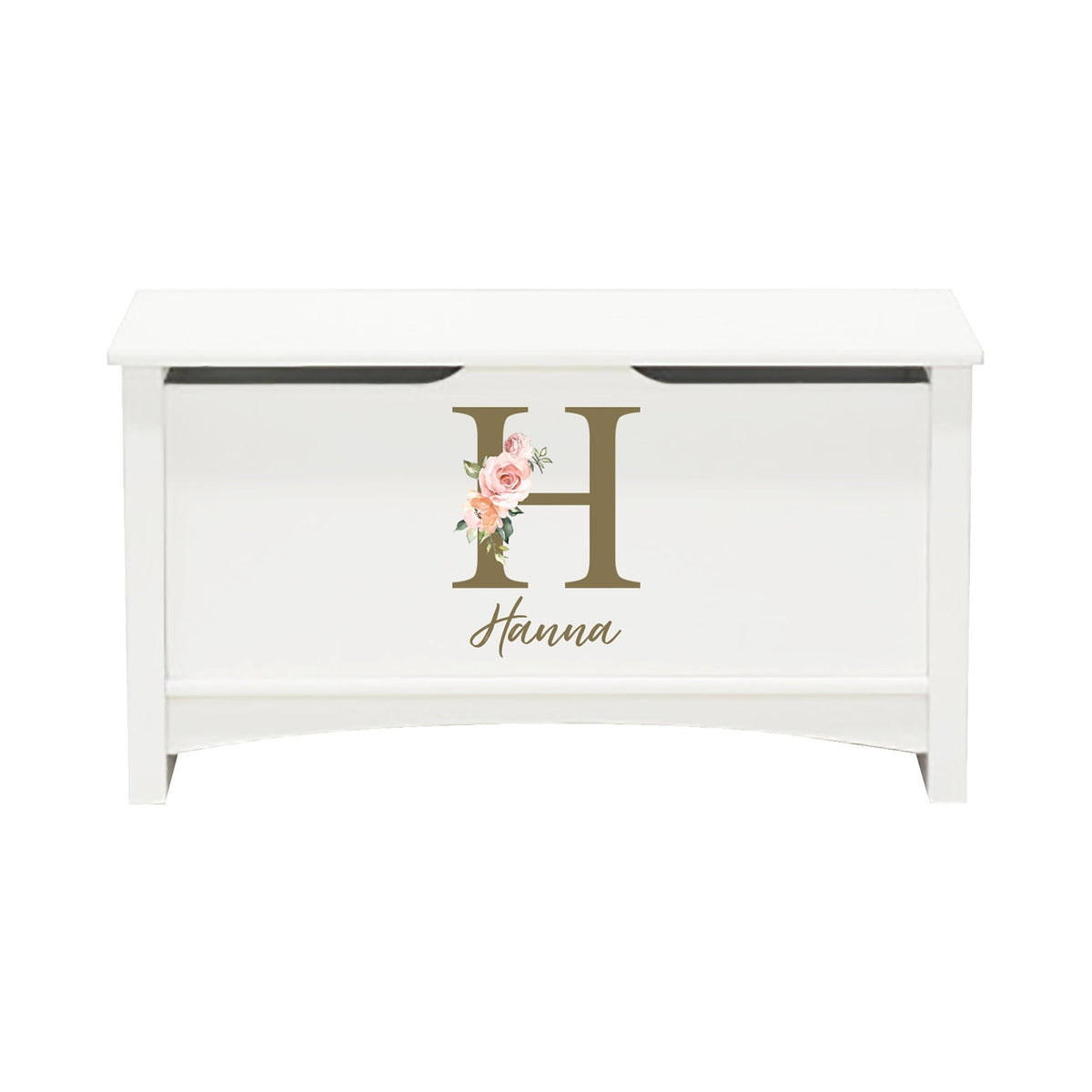 Personalized Room Organizer Toy Blanket Storage Chest Box - (GIRLS) - LifeSong Milestones
