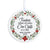 Personalized Round Christmas Ornament For Teachers Change The World - LifeSong Milestones