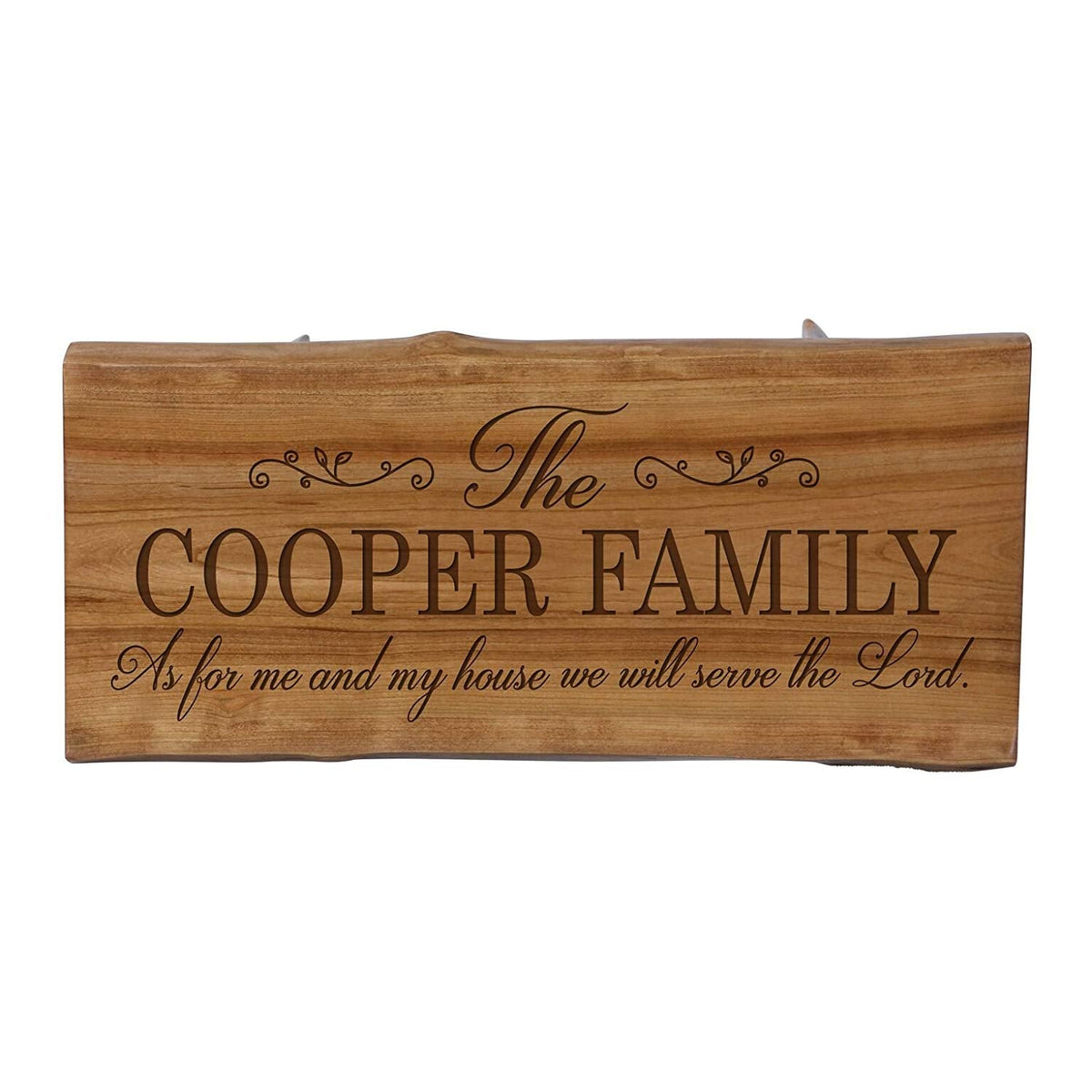 Personalized Solid Cherry Wood Step Stool 8 3/4" x 16" - LifeSong Milestones