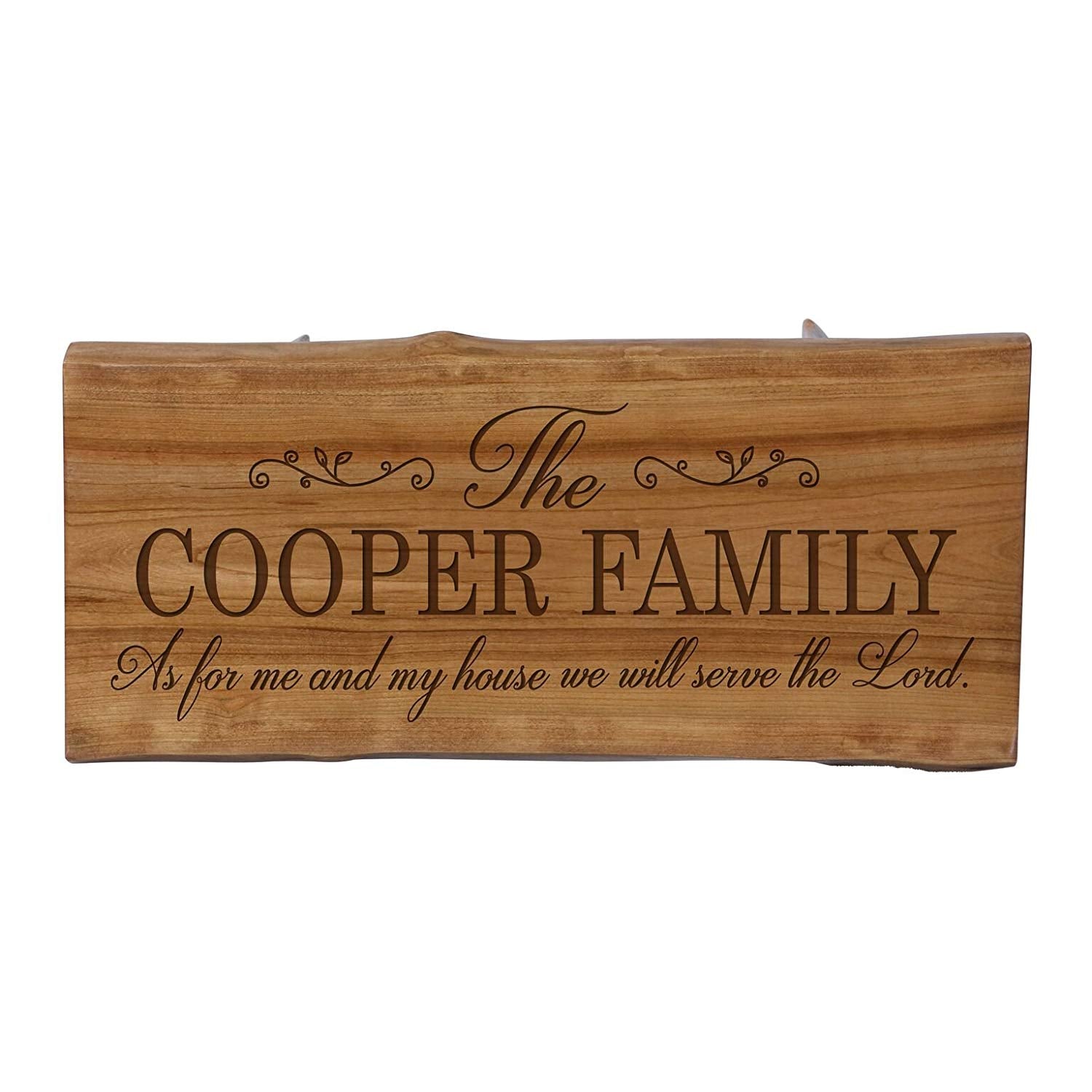 Personalized Solid Cherry Wood Step Stool 8 3/4" x 16" - LifeSong Milestones