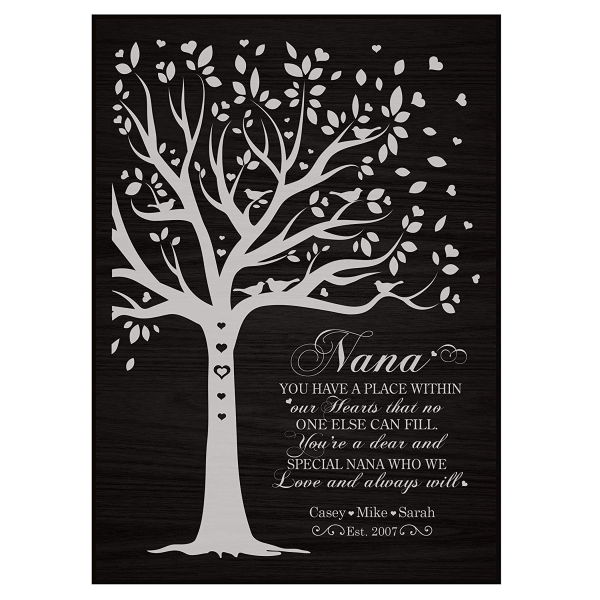 Personalized Tree Nana Wall Plaque Gift - LifeSong Milestones