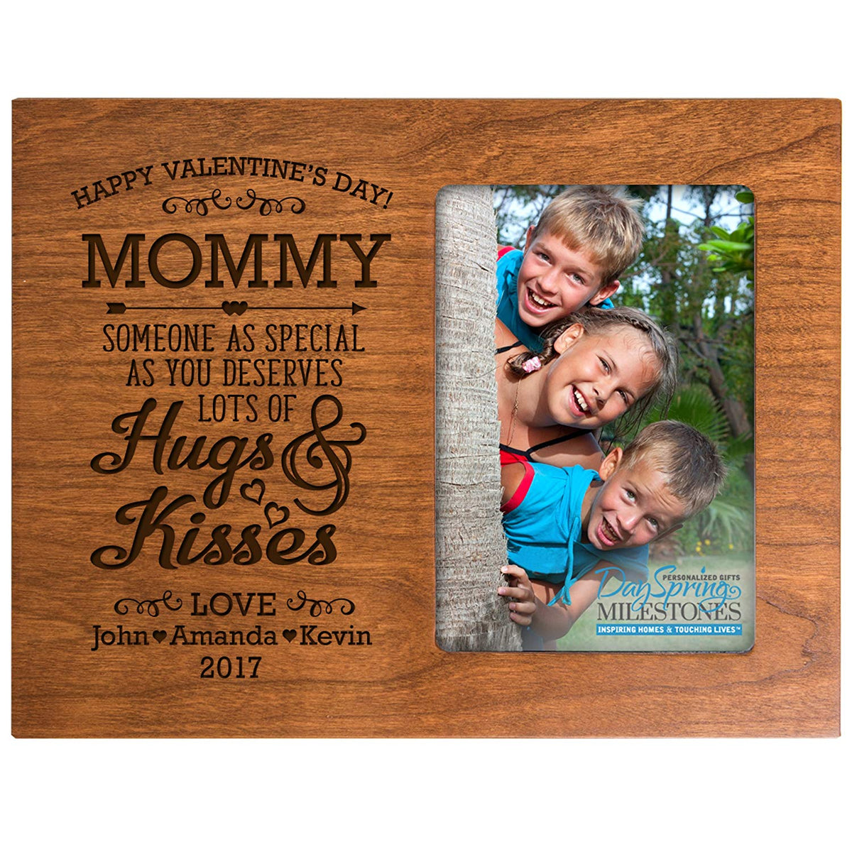 Personalized Valentine's Day Frame - Happy Valentine's Day Mommy - LifeSong Milestones