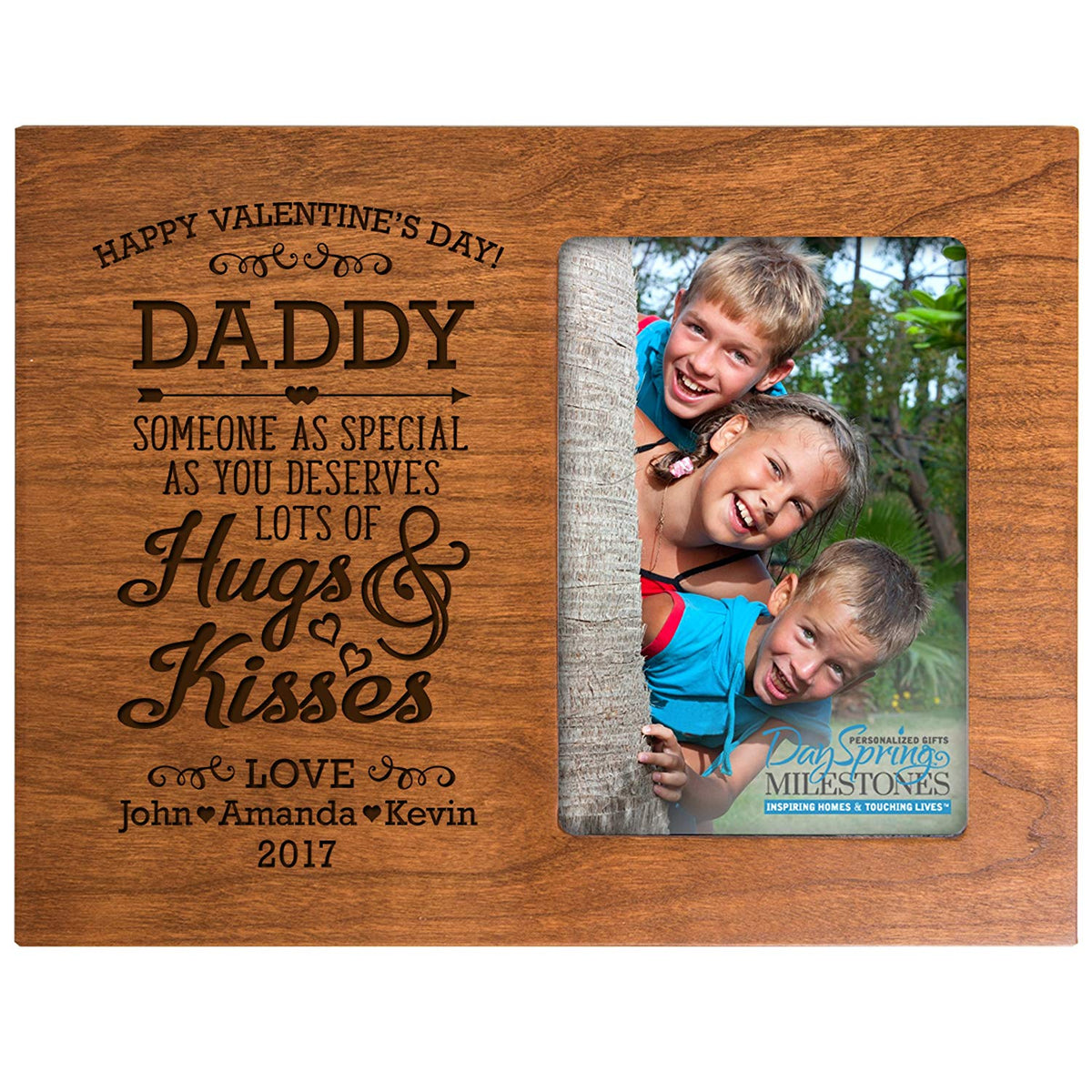 Personalized Valentine's Day Frames - Happy Valentine's Day Daddy - LifeSong Milestones