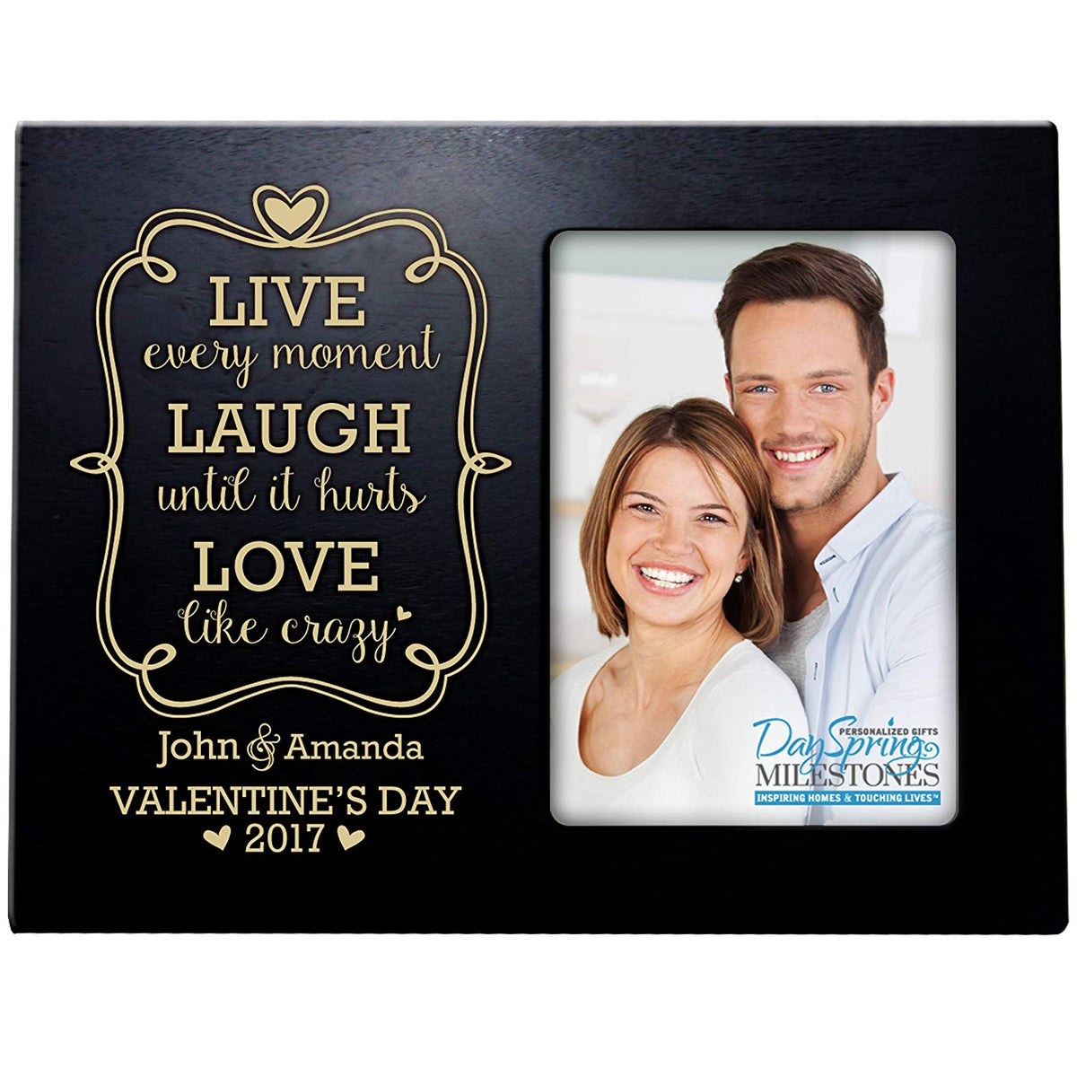 Personalized Valentine&#39;s day Frames - Live Laugh Love - LifeSong Milestones