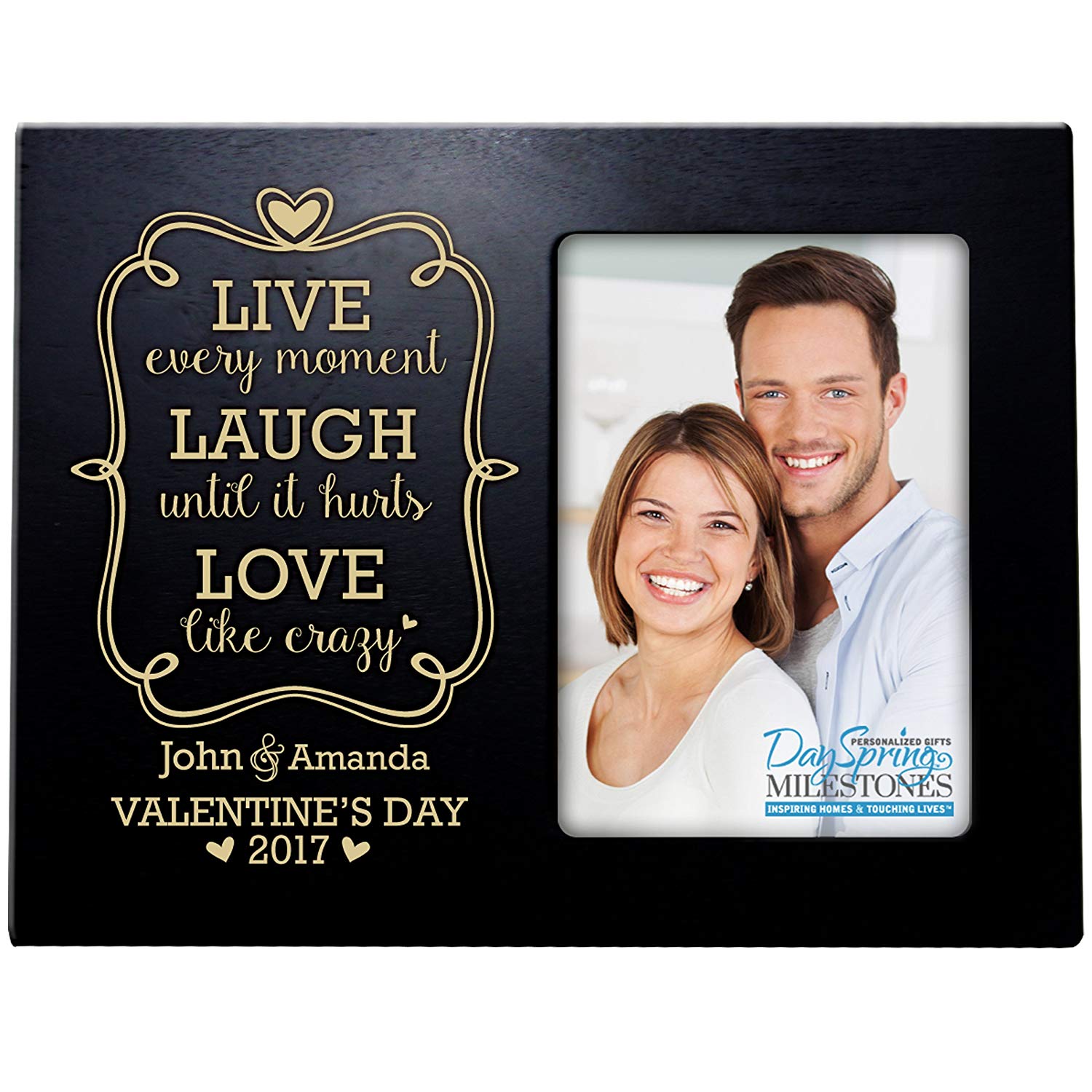 Personalized Valentine's day Frames - Live Laugh Love - LifeSong Milestones