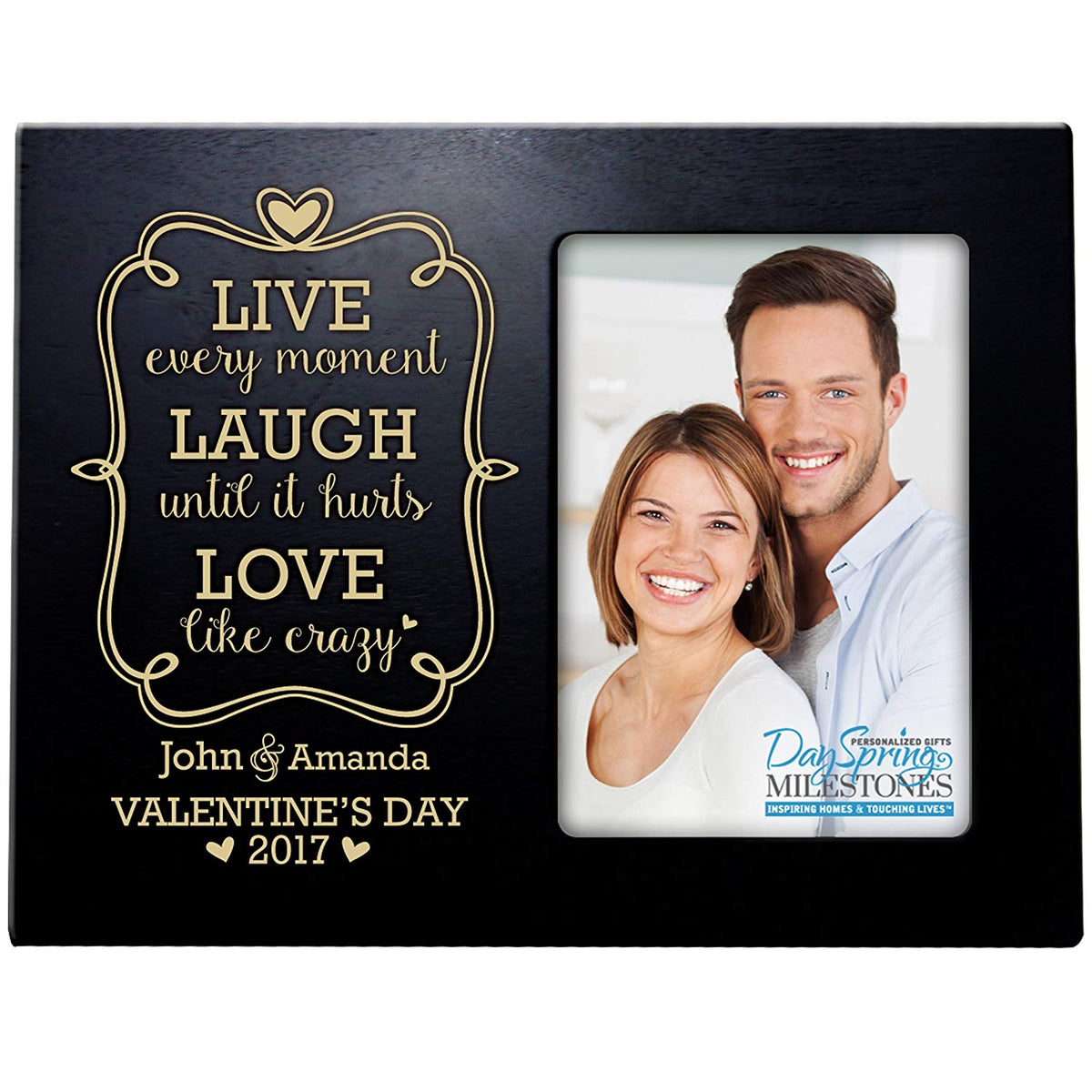 Personalized Valentine's day Frames - Live Laugh Love - LifeSong Milestones