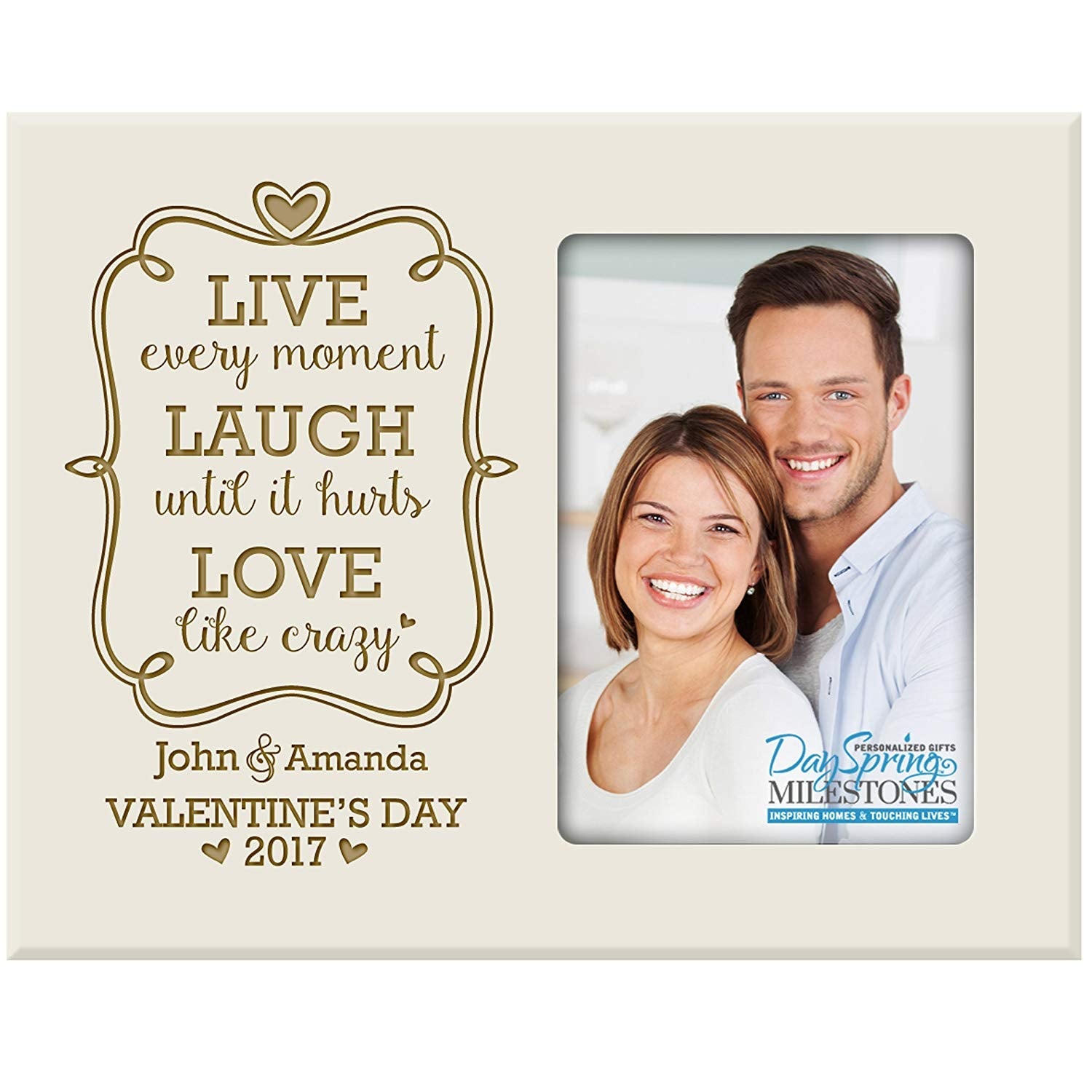 Personalized Valentine's day Frames - Live Laugh Love - LifeSong Milestones