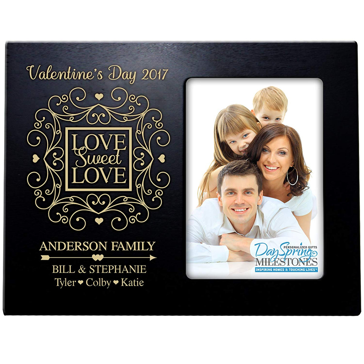 Personalized Valentine&#39;s Day Frames - Love Sweet Love - LifeSong Milestones