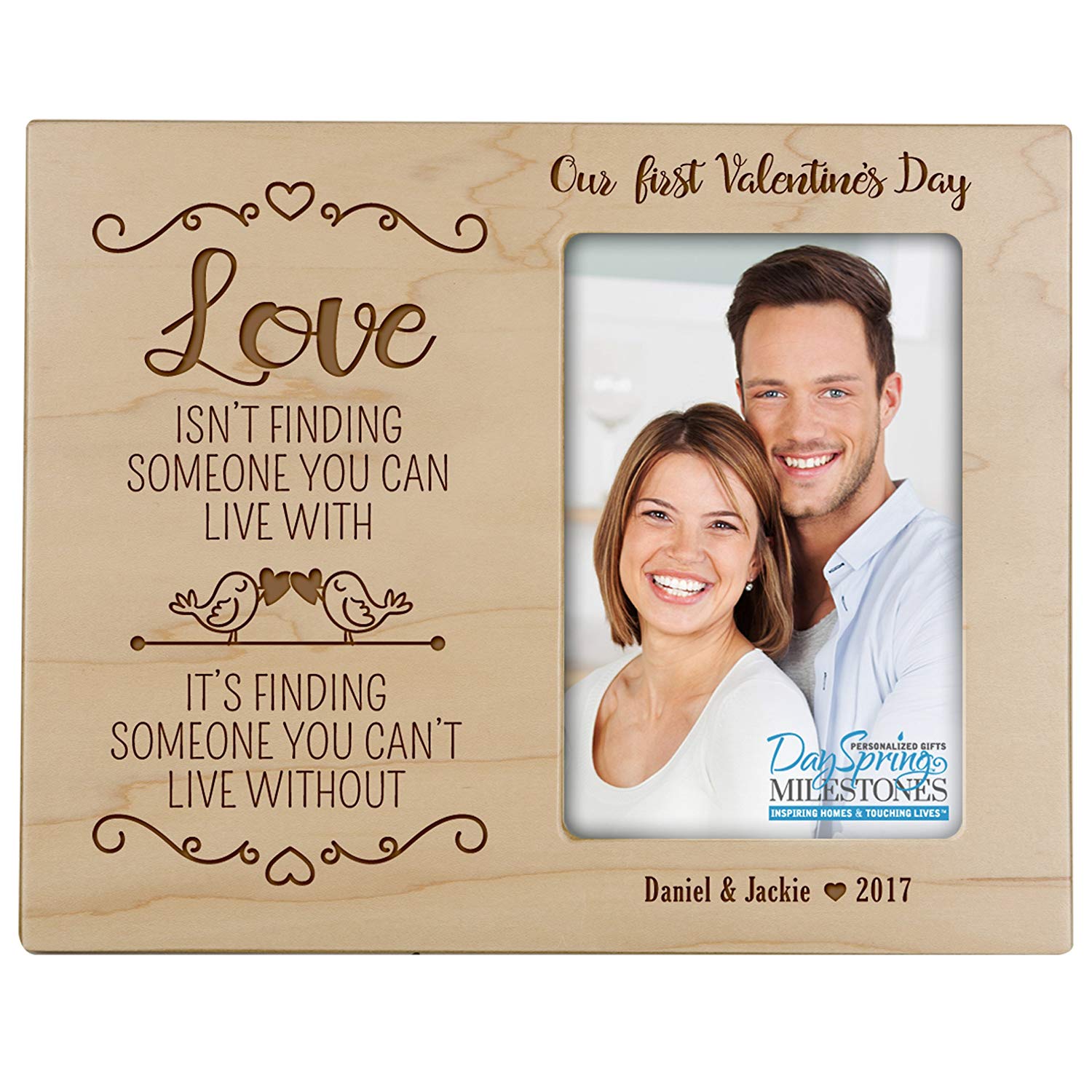 Personalized Valentine's Day Frames - Our First Valentine's Day - LifeSong Milestones