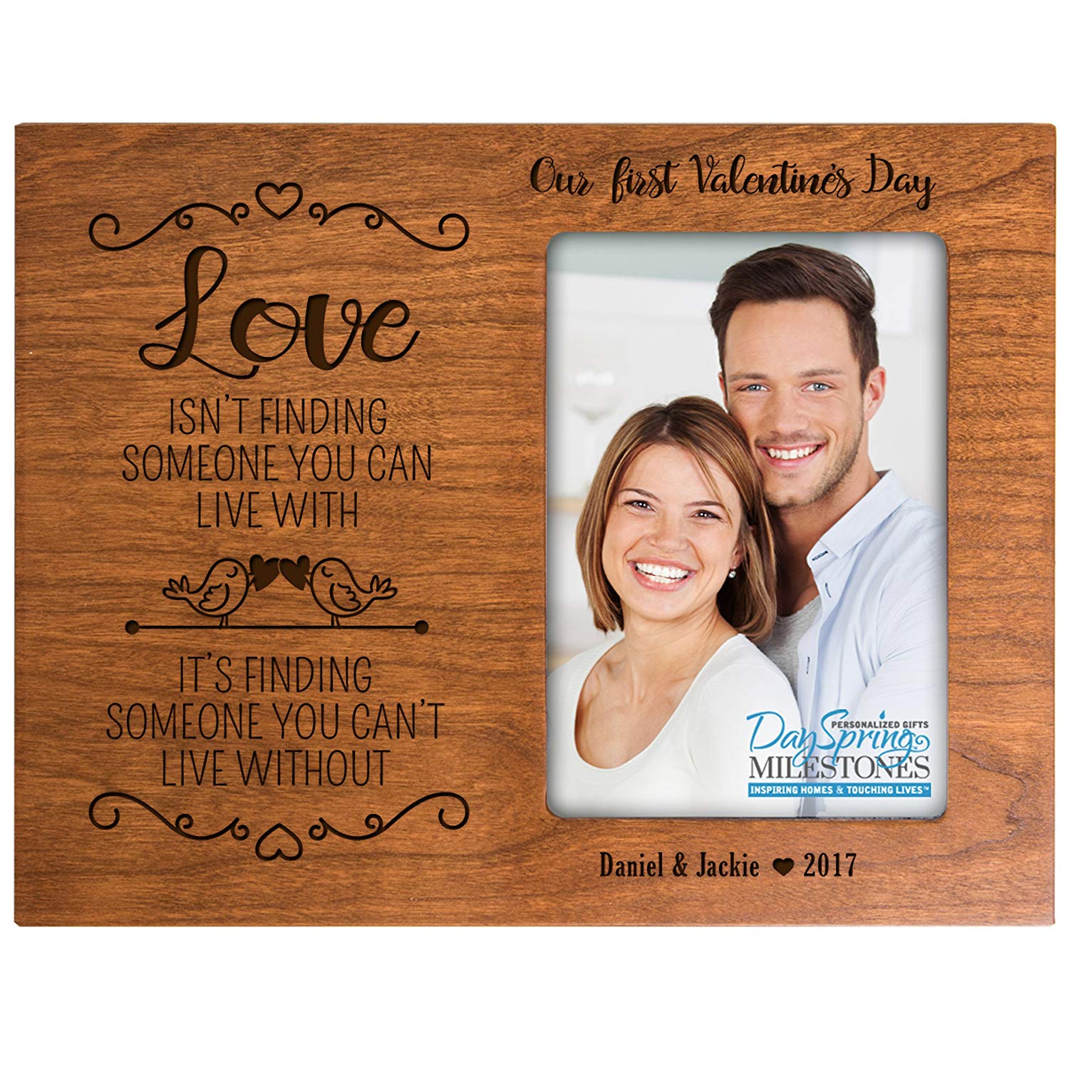 Personalized Valentine's Day Frames - Our First Valentine's Day - LifeSong Milestones