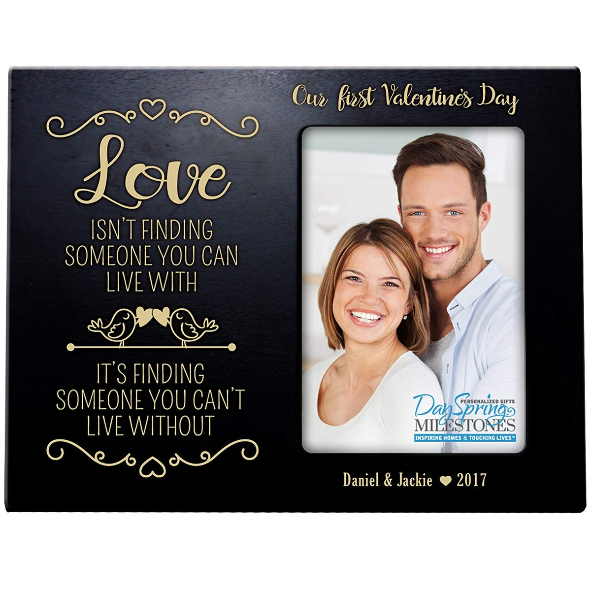Personalized Valentine&#39;s Day Frames - Our First Valentine&#39;s Day - LifeSong Milestones