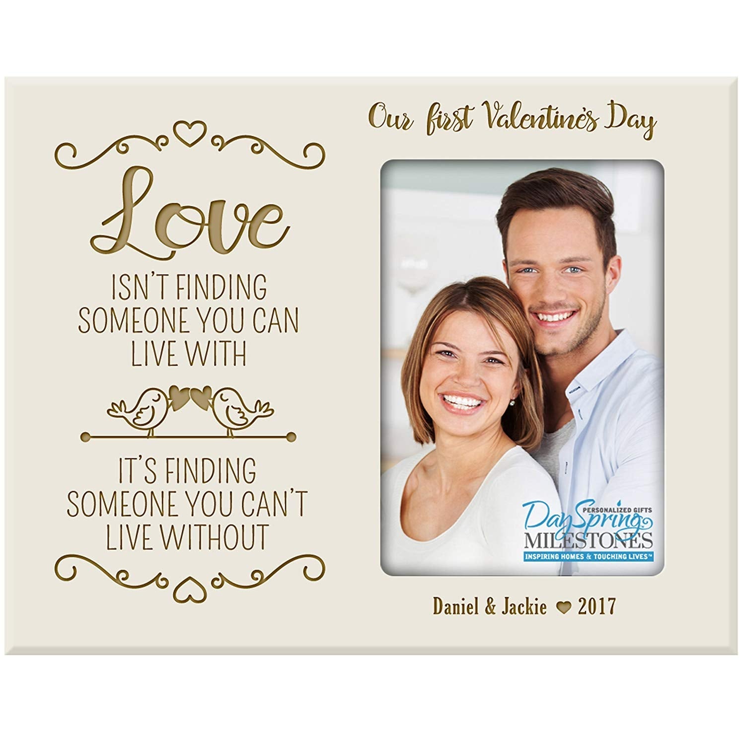 Personalized Valentine's Day Frames - Our First Valentine's Day - LifeSong Milestones