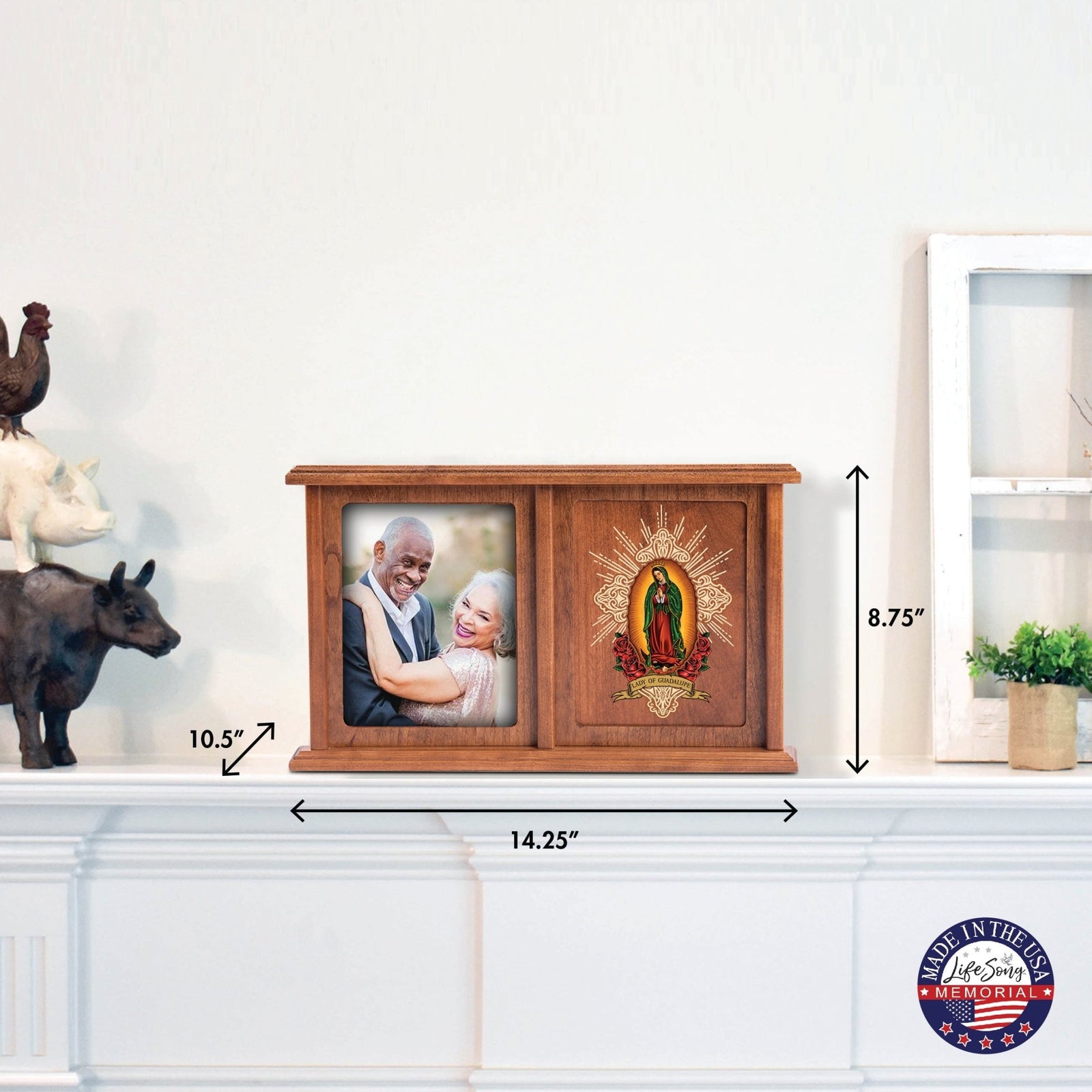 Various wooden urns for ashes including custom, engraved, and personalized options, suitable for funeral memorials and as keepsakes