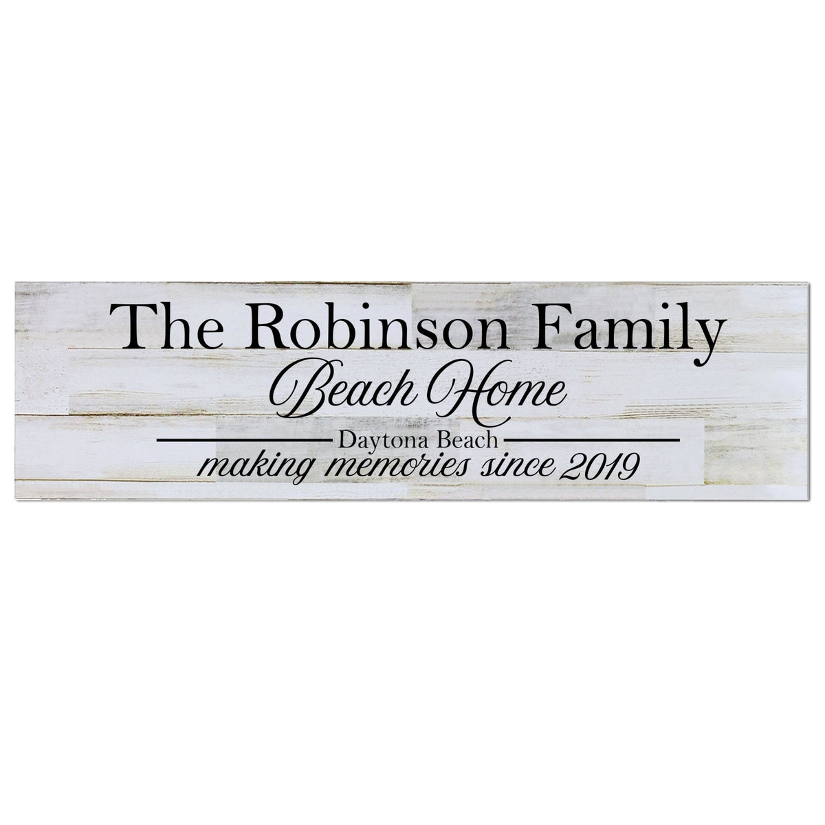 Personalized Wall Decor Family Established Signs - Beach Home - LifeSong Milestones